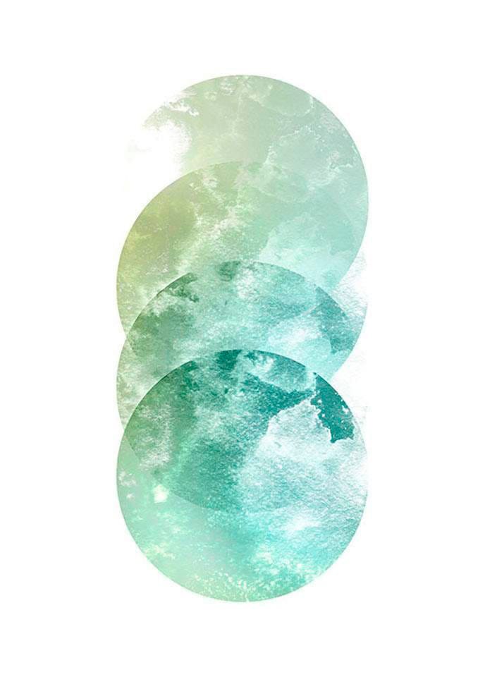 Komar Bild »Tessera Nova«, Formen-Kunst, (1 St.), Wandbild zur Dekoration - ohne Rahmen