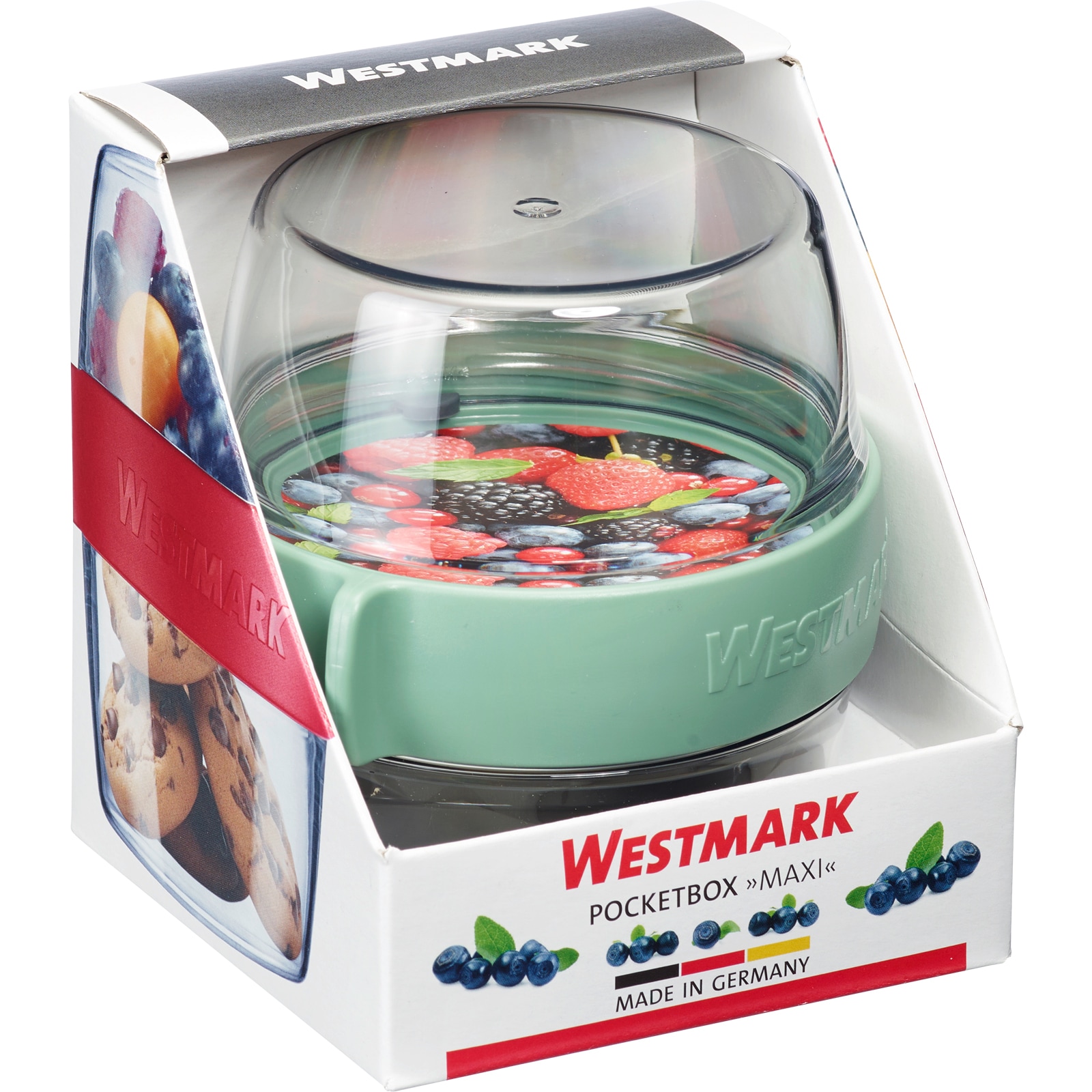 WESTMARK Lunchbox »Pocketbox »Maxi«, 700 ml«, (1 tlg.), Meal-Prep Dose to go, 2 x 350 ml, für Joghurt, Obst, Gemüse
