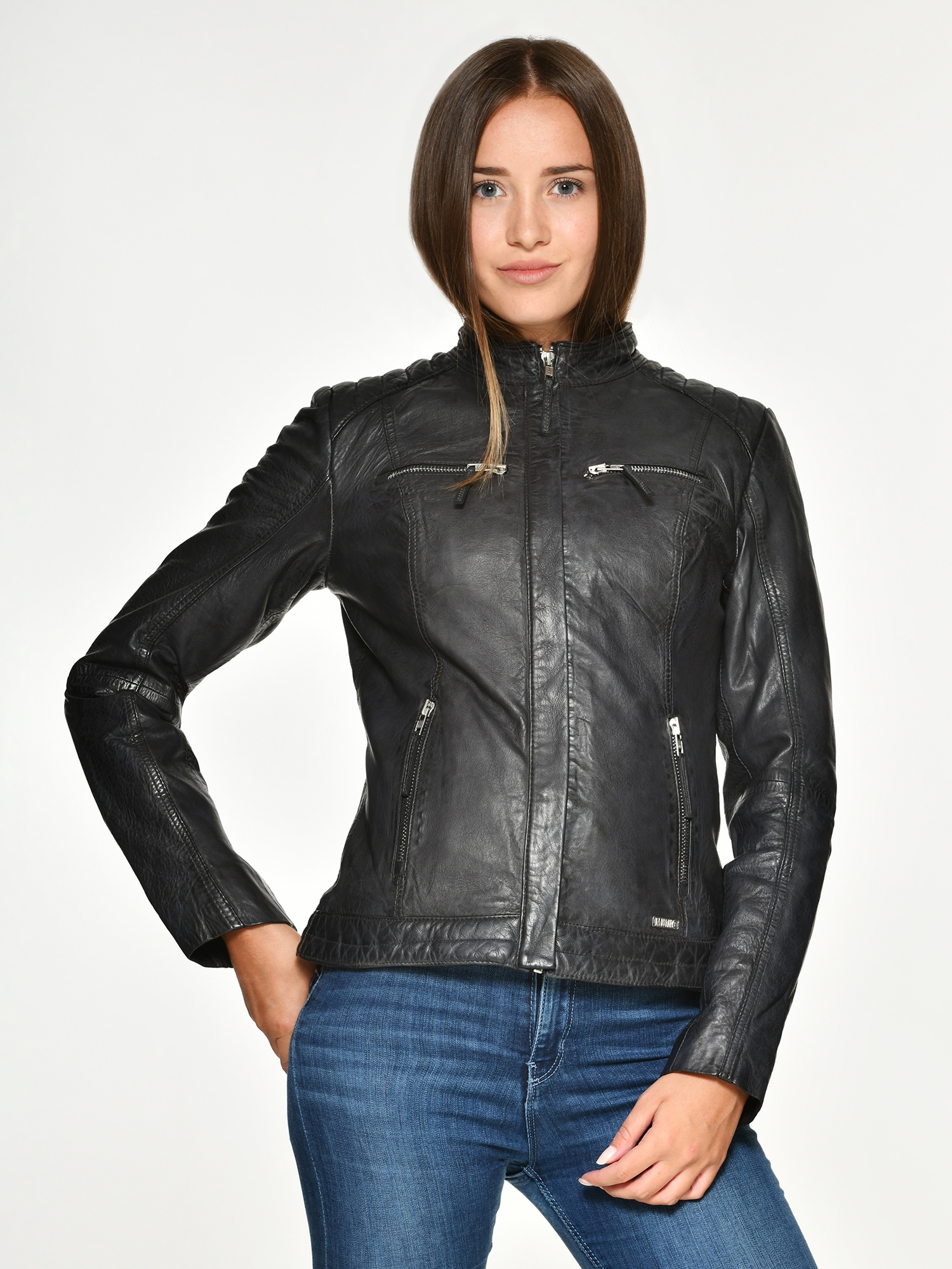 MUSTANG Lederjacke »Amilia« bestellen | BAUR