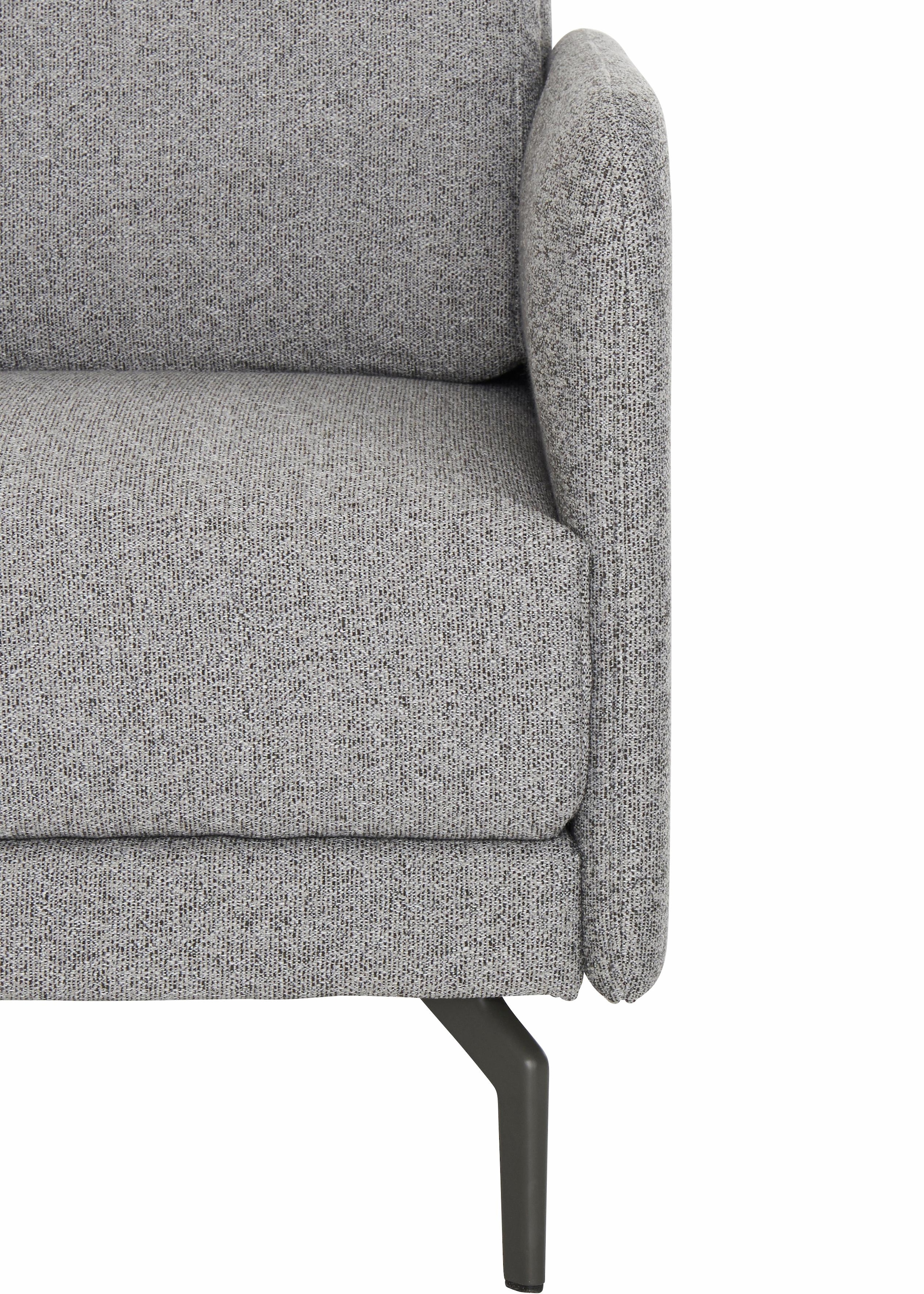 Creation BY ROLF BENZ 3-Sitzer »CR.450, Designsofa, edles Sofa, Loungesofa, Ledersofa, klares Design«, Armlehne sehr schmal, Breite 190 cm, Alugussfuß Umbragrau