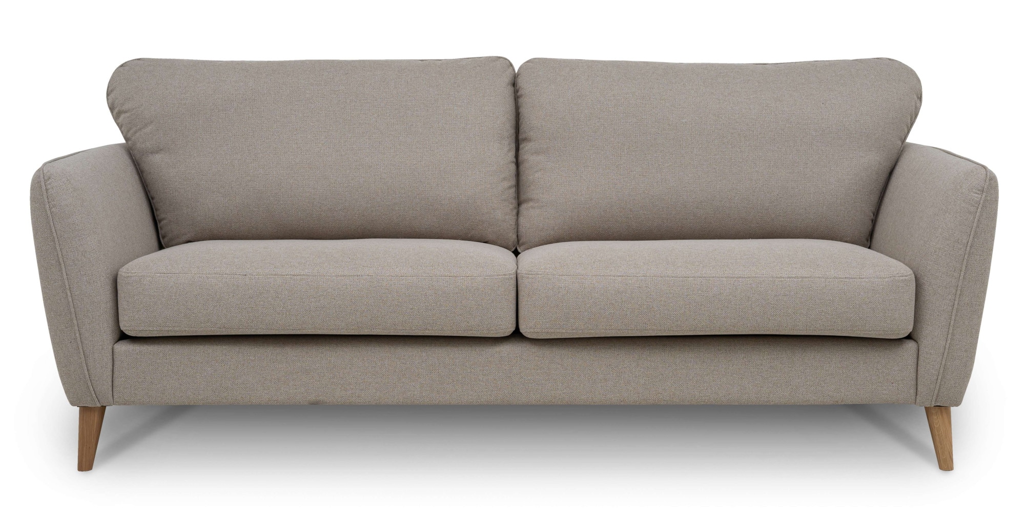 Home affaire 3-Sitzer »MARSEILLE Sofa 206 cm«, mit Massivholzbeinen aus Eiche, verschiedene Bezüge und Farbvarianten