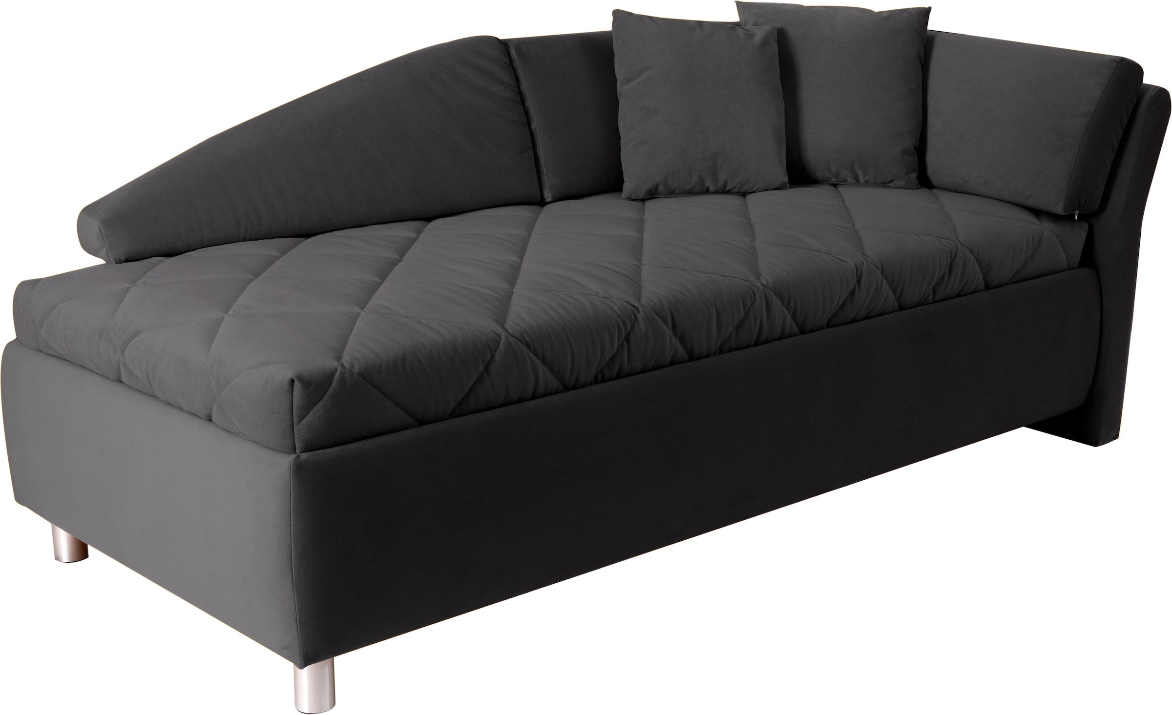 alina Schlafsofa »Lindsay«, Bettkasten, Zierkissen-Set aus: 2 Stk. 40x40cm, 1 Stk. 30x30cm