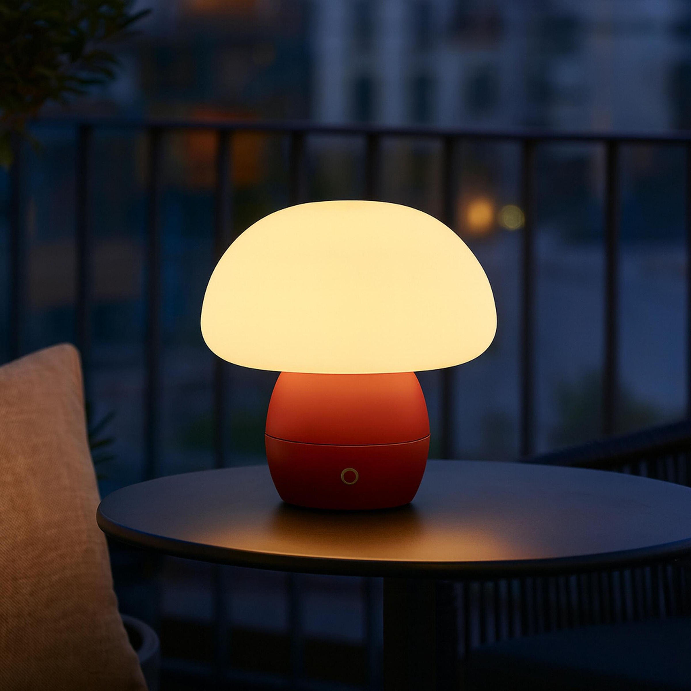 Brilliant LED Tischleuchte »Dupos« LED-Modul 1 Stk. Warmweiß LED Akku-Pilzleuchte, 22cm, 230lm, 2700K, Wireless Charging, dimmbar