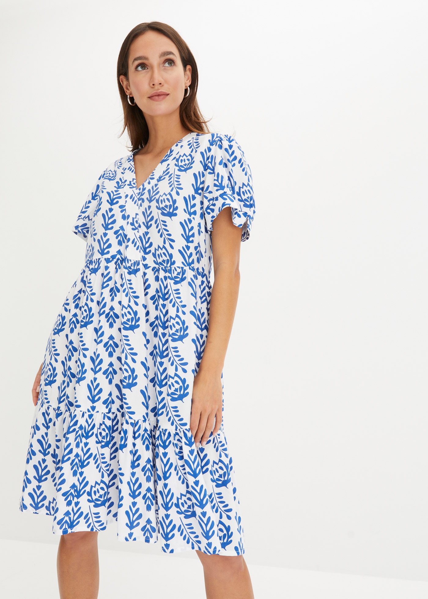 bonprix Tunikakleid 1 tlg. für Frühling und Sommer, aus reiner Viskose, mit günstig online kaufen