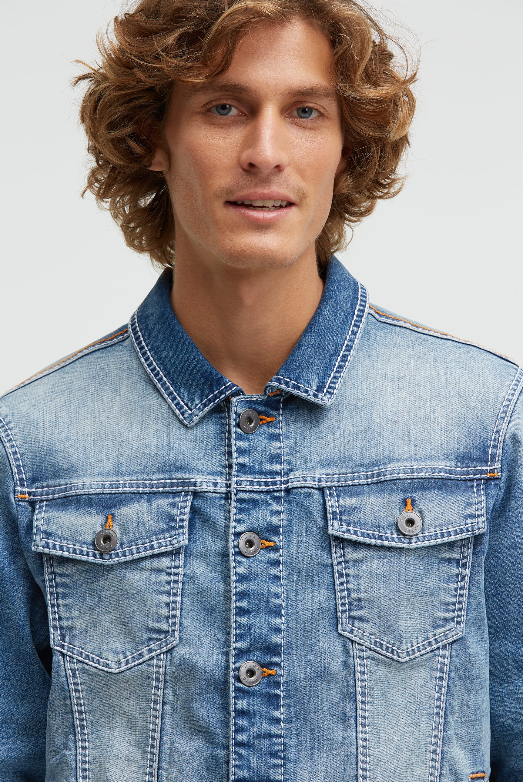 Camp David Denim Jacket Vintage Blue XL 3