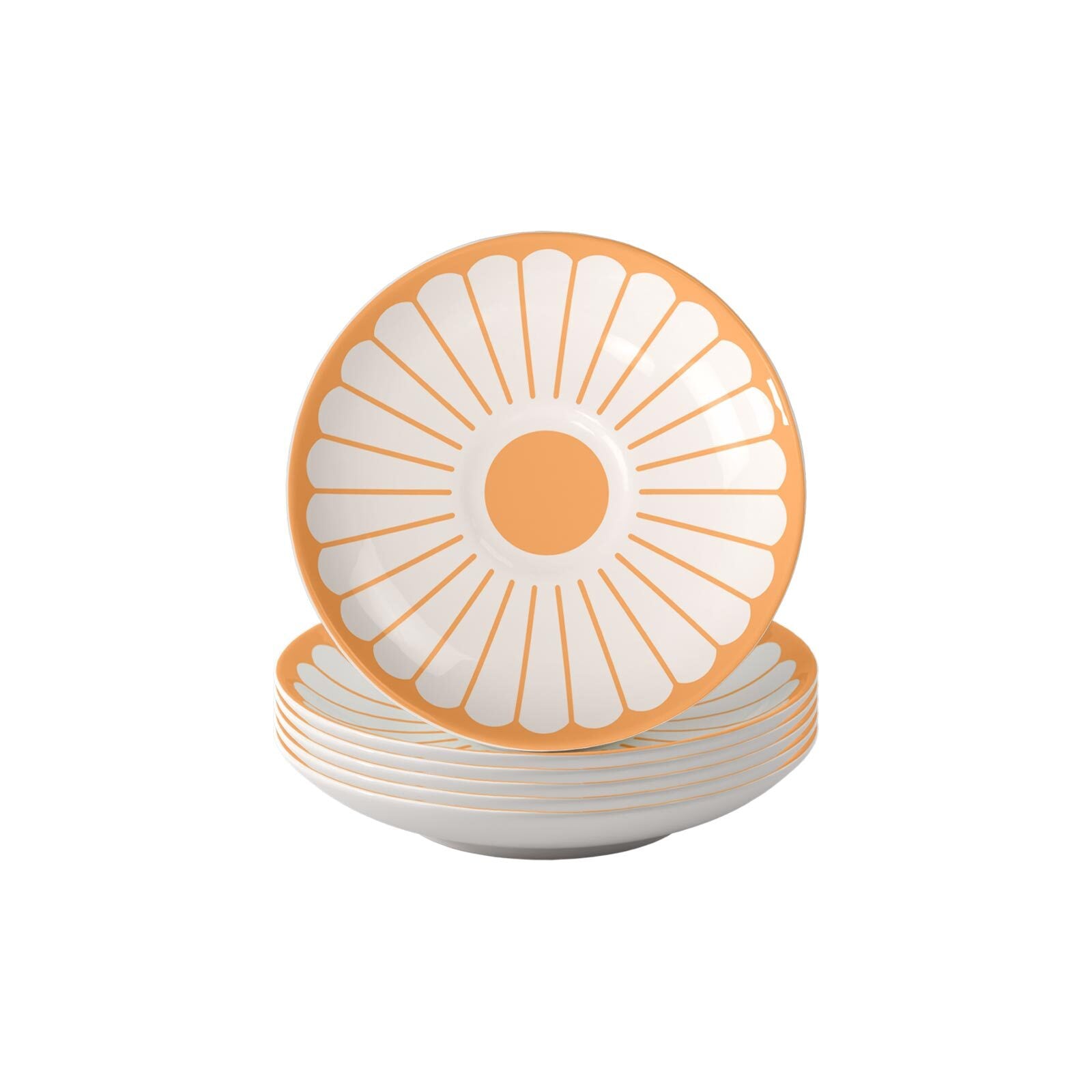 Villeroy & Boch Untertasse "Espressountertassen Fleur Couleur ø 11,7 cm 6er Set" Spülmaschinenfest, Mikrowellensicher