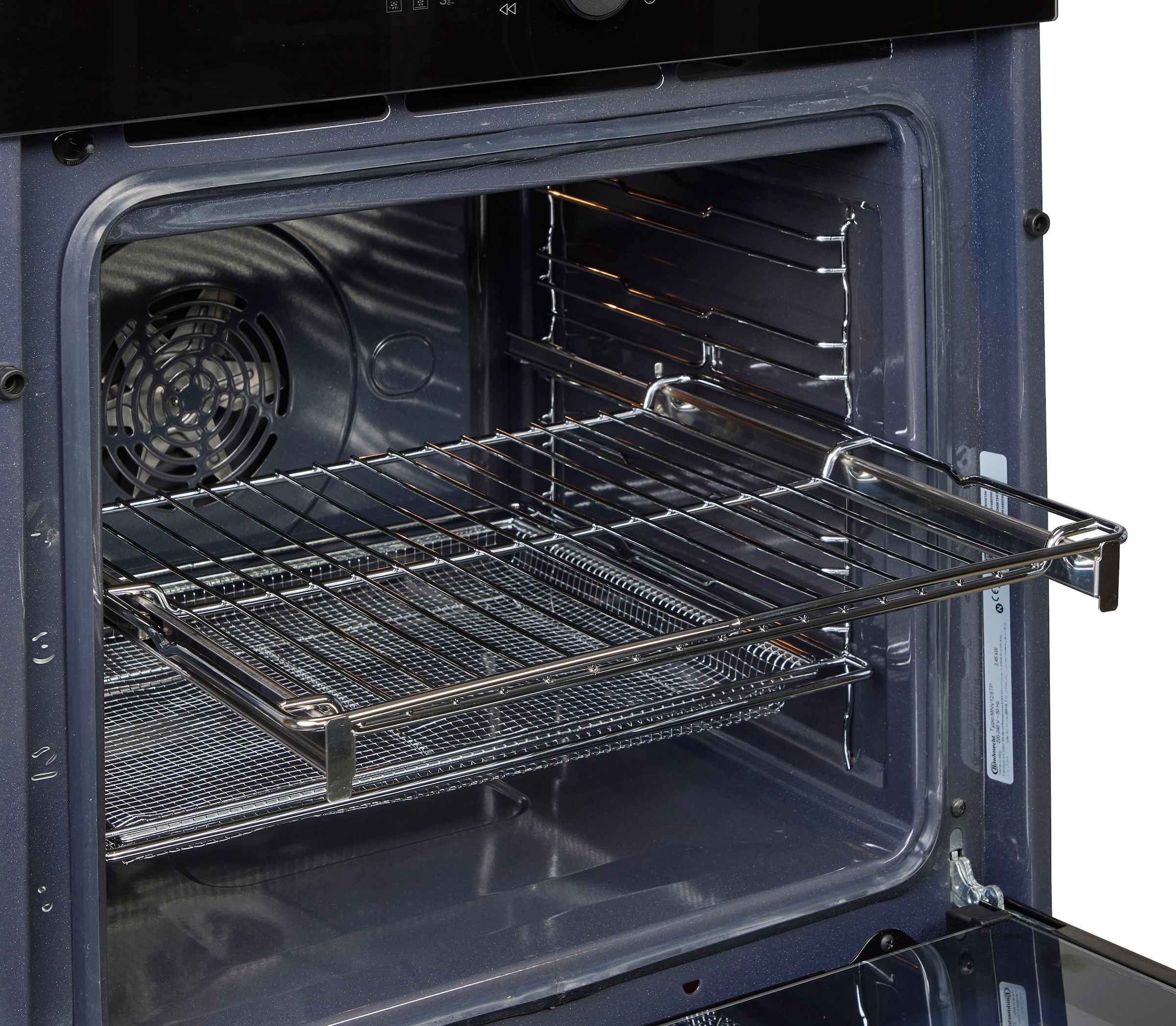 BAUKNECHT Einbaubackofen  »BBI4S8HM1SK«, mit 1-fach-Teleskopauszug, Hydrolyse, AirFry-Funktion, Pizzafunktion, 1-fach-Teleskopauszug, Gentle Steam