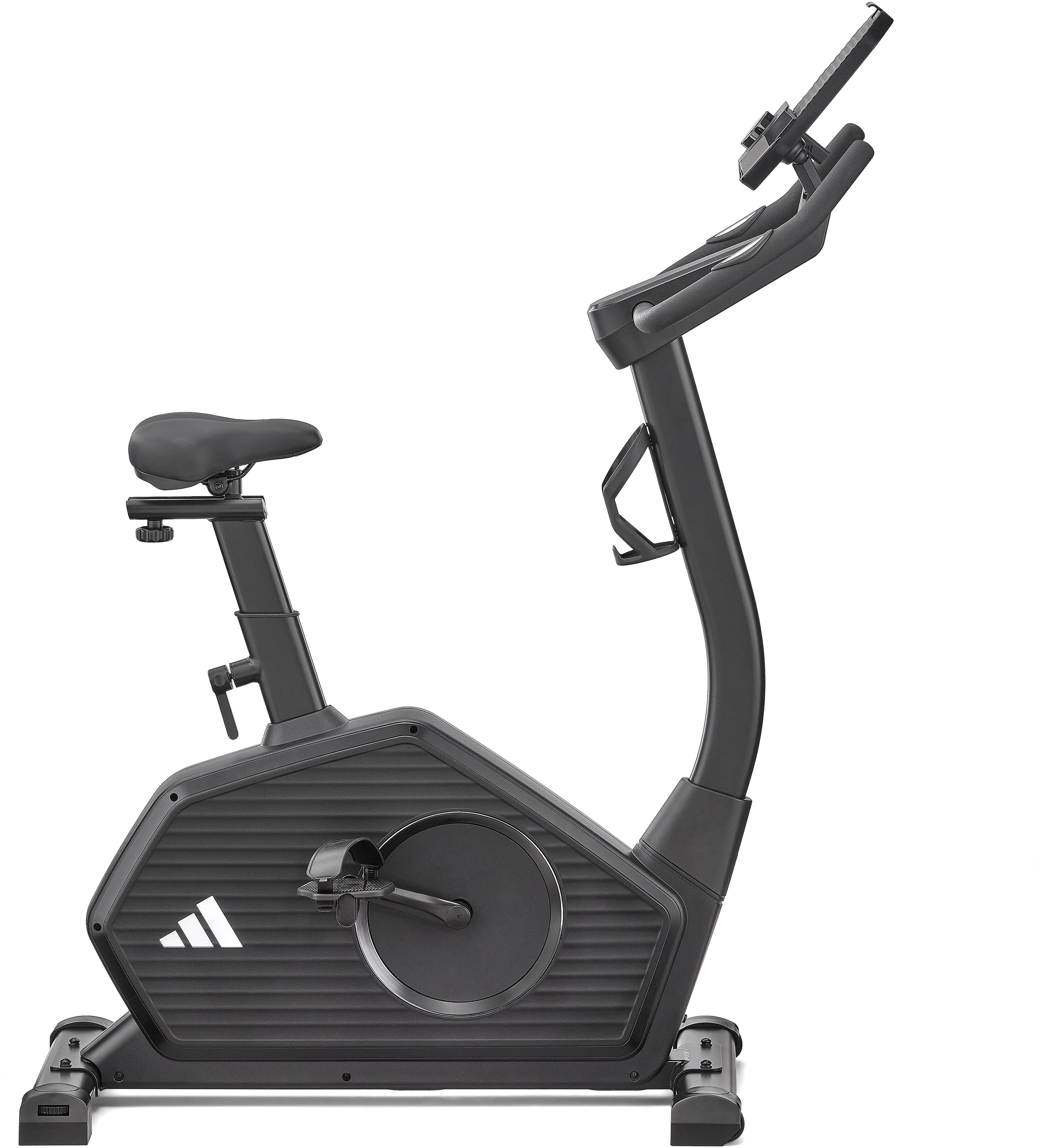 Ergometer "C-24c", B:58cm H:154,4cm L:110cm, schwarz, ADIDAS PERFORMANCE, Heimtrainer, Schwungmasse ca. 7 kg, 32 Widerstandsstufen