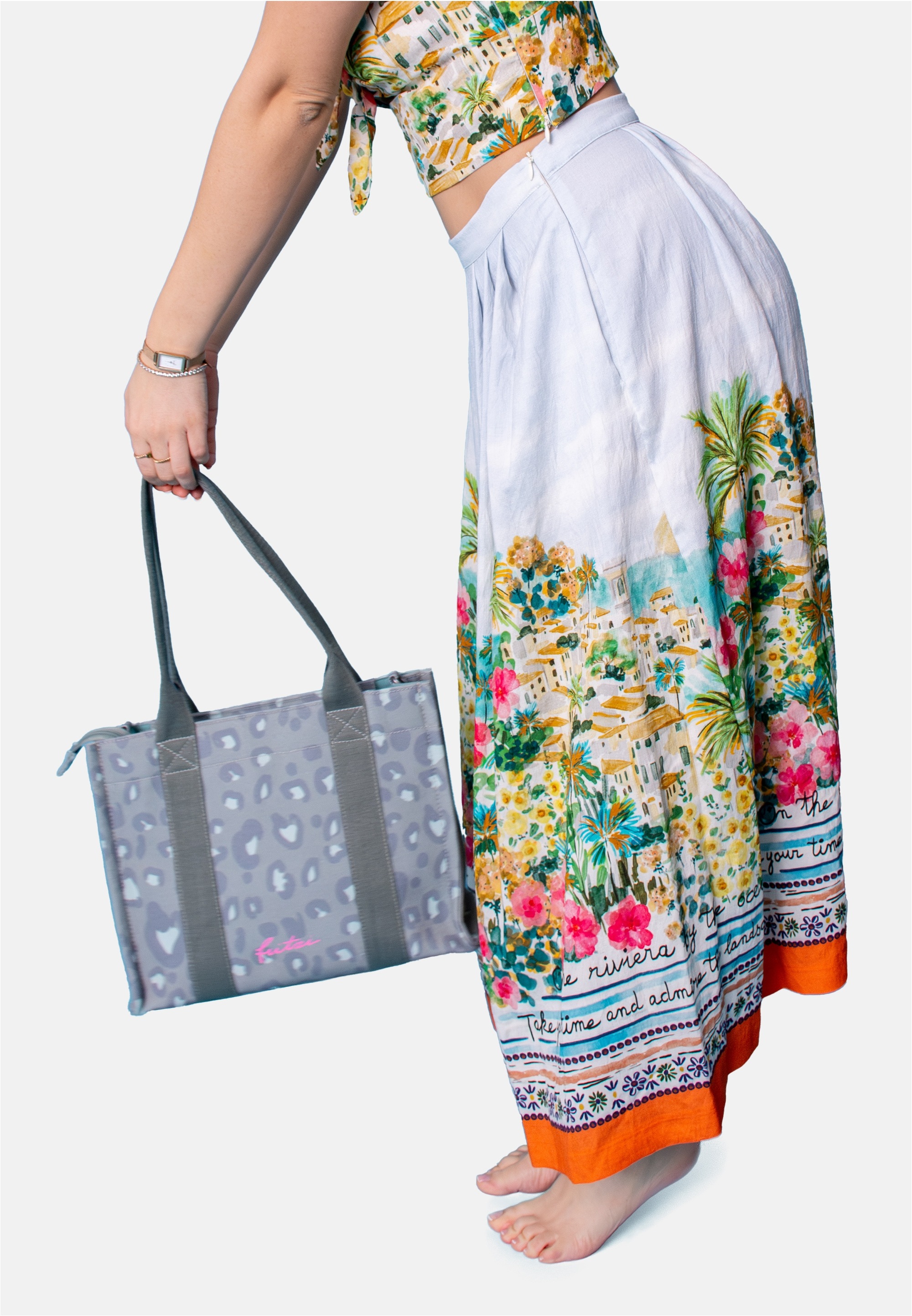 Fritzi aus Preußen Henkeltasche »Tote Shopper Medium Leo« mit tollem Leo-Print