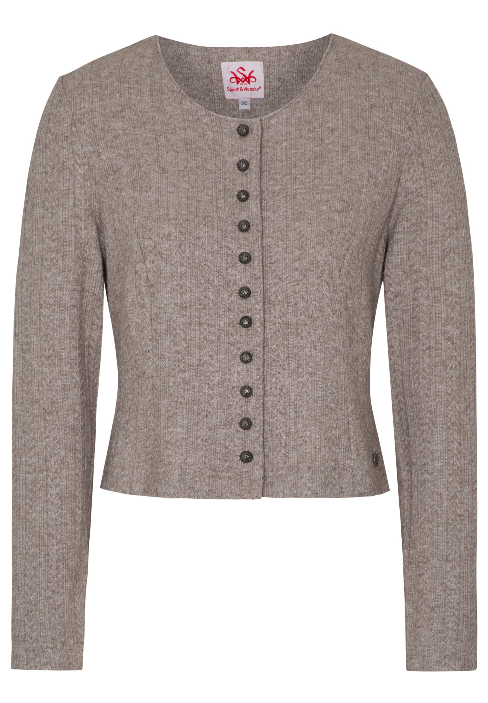 Spieth & Wensky Trachtenstrickjacke "Dietzing" mit Rundhals
