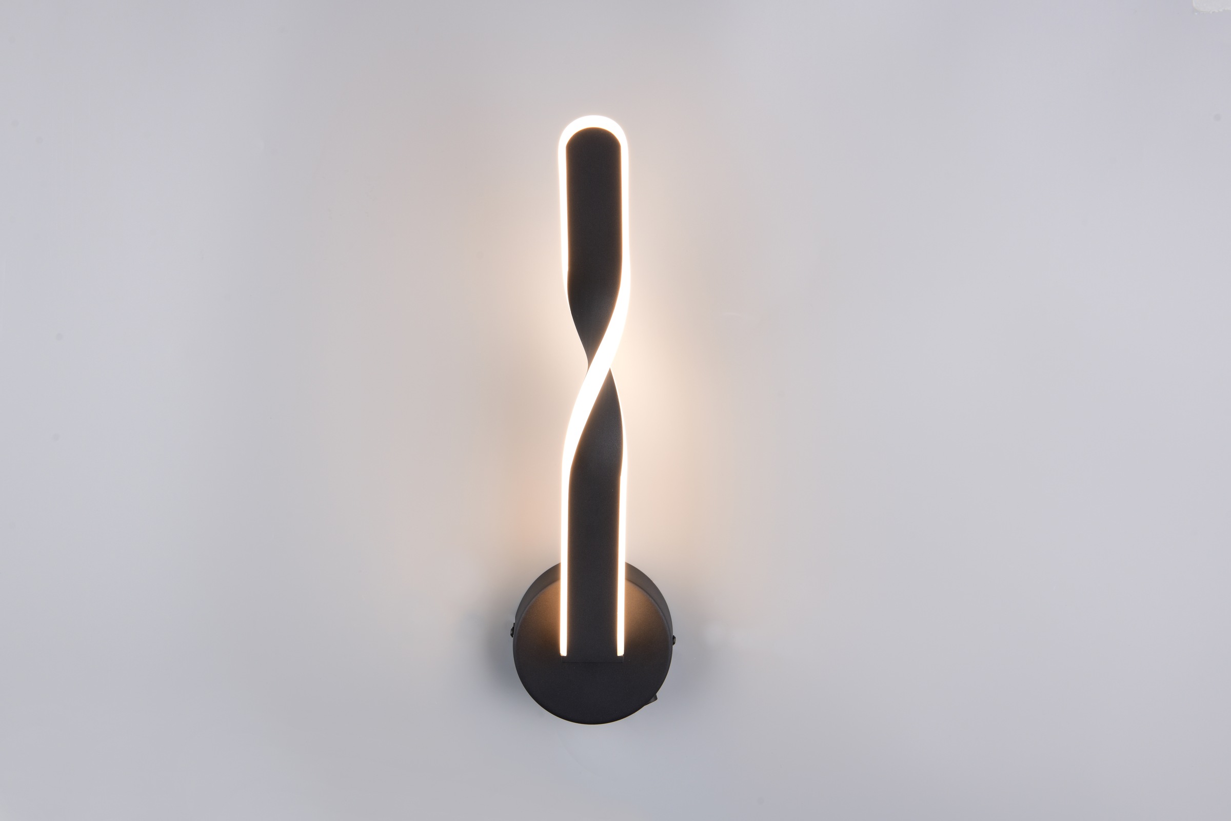 REALITY Leuchten LED Wandleuchte »GINKO, LED Wandlampe mit Schalter, 11W 1250 Lumen 3000K warmweiß«, 1 flammig, Leuchtmittel LED-Board | LED fest integriert, On/Off Kippschalter, elegant geschwungene LED Elemente Höhe 45,5cm