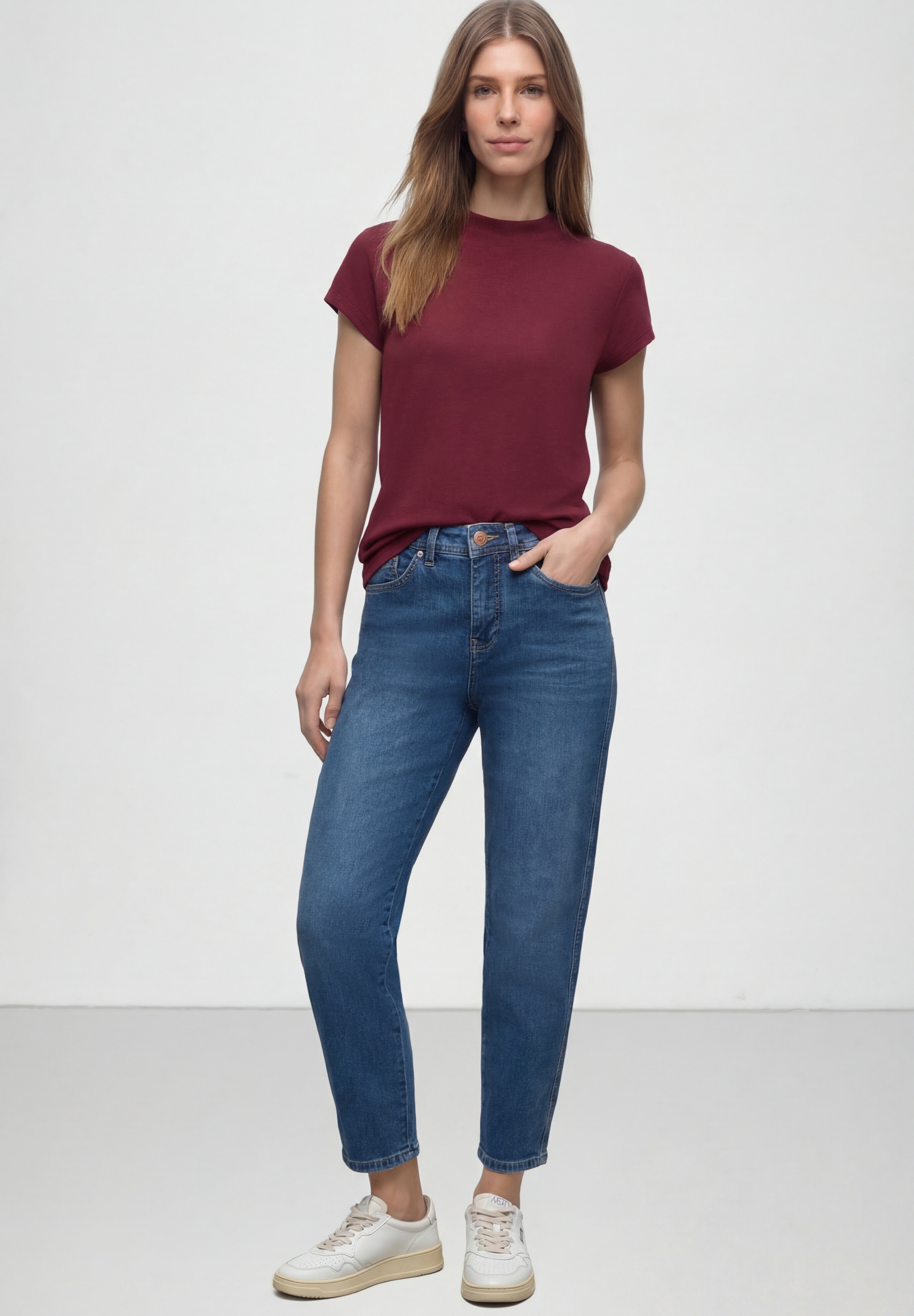 STREET ONE Stehkragenshirt Basic
