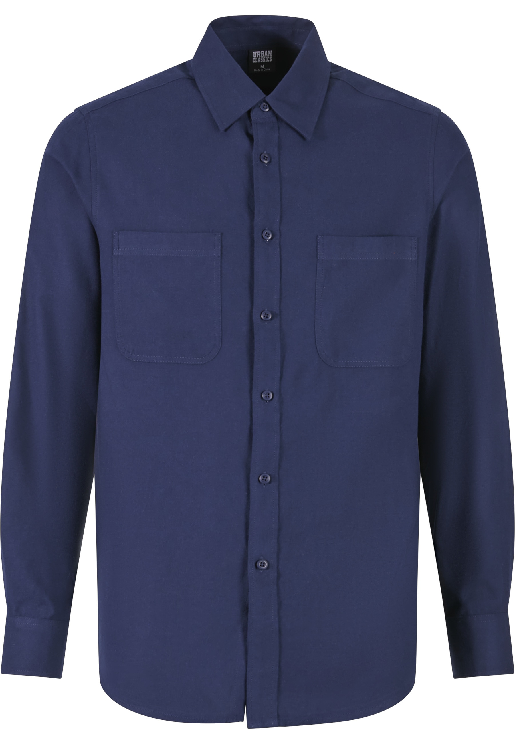 URBAN CLASSICS Langarm-Poloshirt "Urban Classics Herren Flanell Shirt" 1 St günstig online kaufen