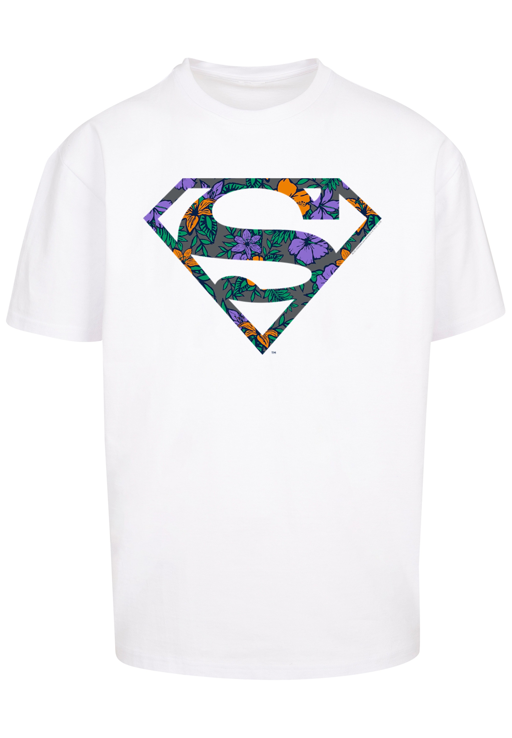 F4NT4STIC T-Shirt "Superman Superheld Floral Logo", Print günstig online kaufen