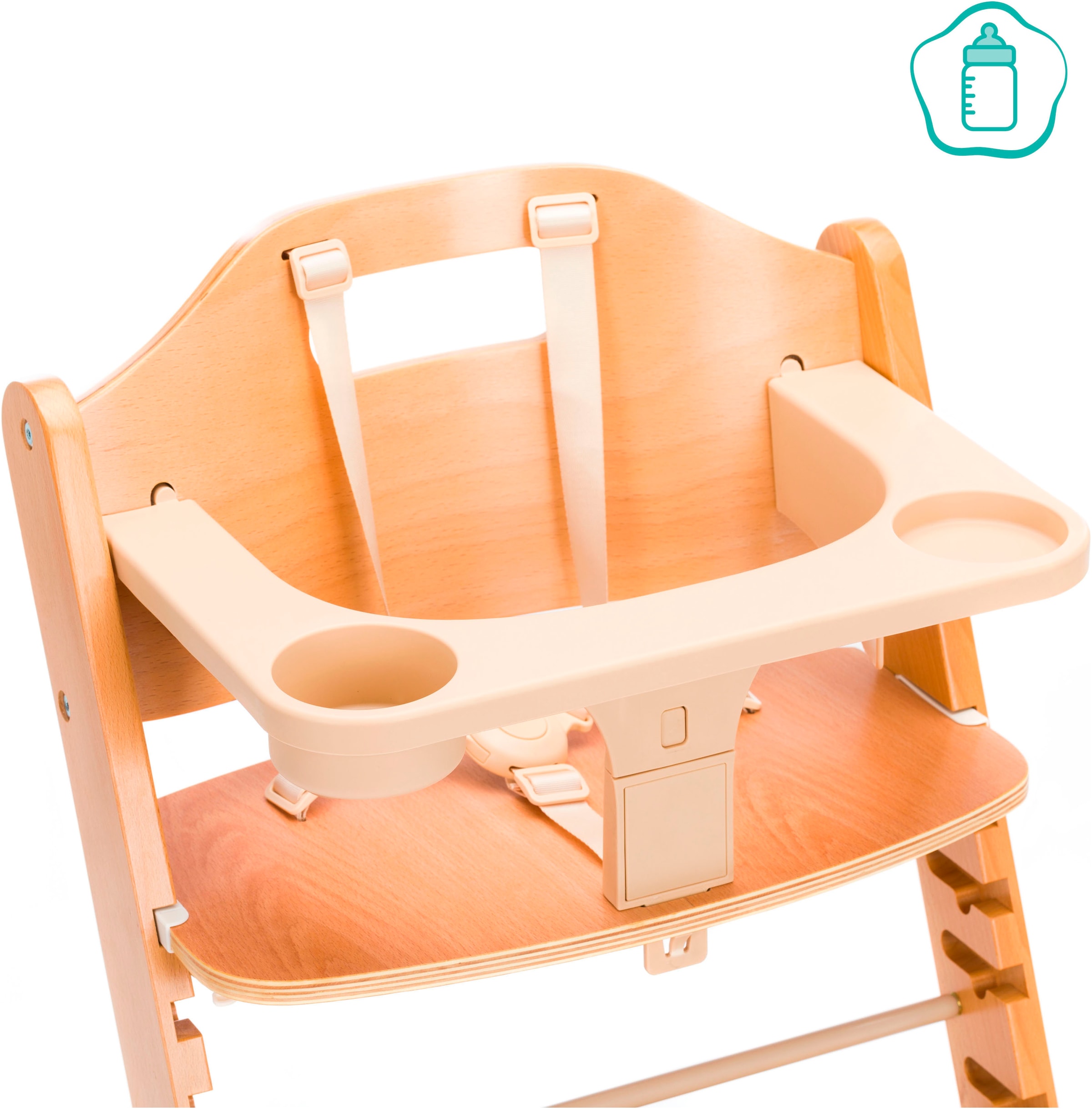 Fillikid Hochstuhl »Pia Swing«, (Set), 3 St., inkl. Neugeborgenenaufsatz und Wippe