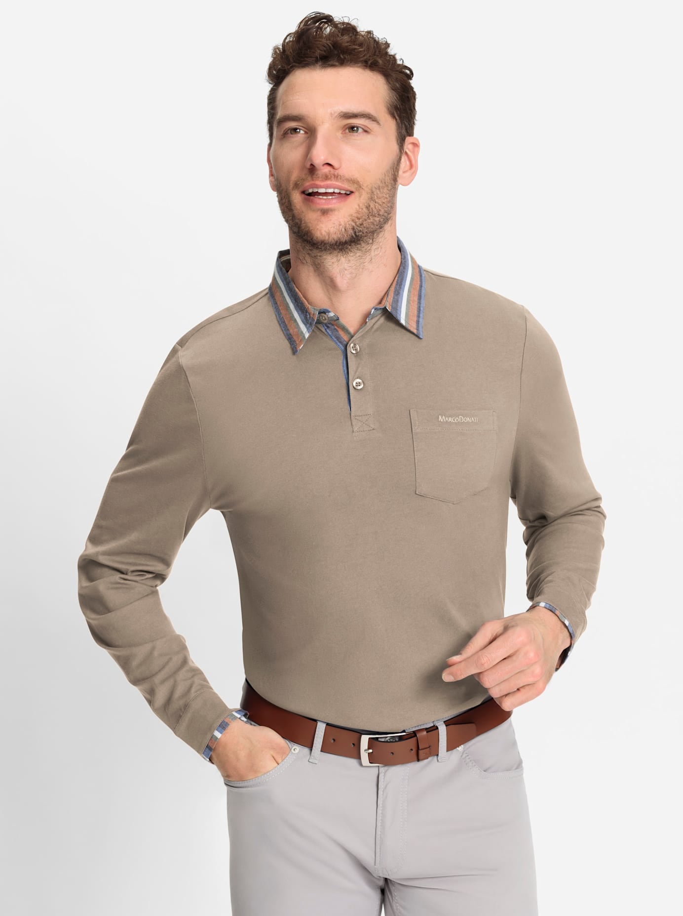 Marco Donati Langarmshirt "Langarm-Shirt", (1 tlg.) günstig online kaufen