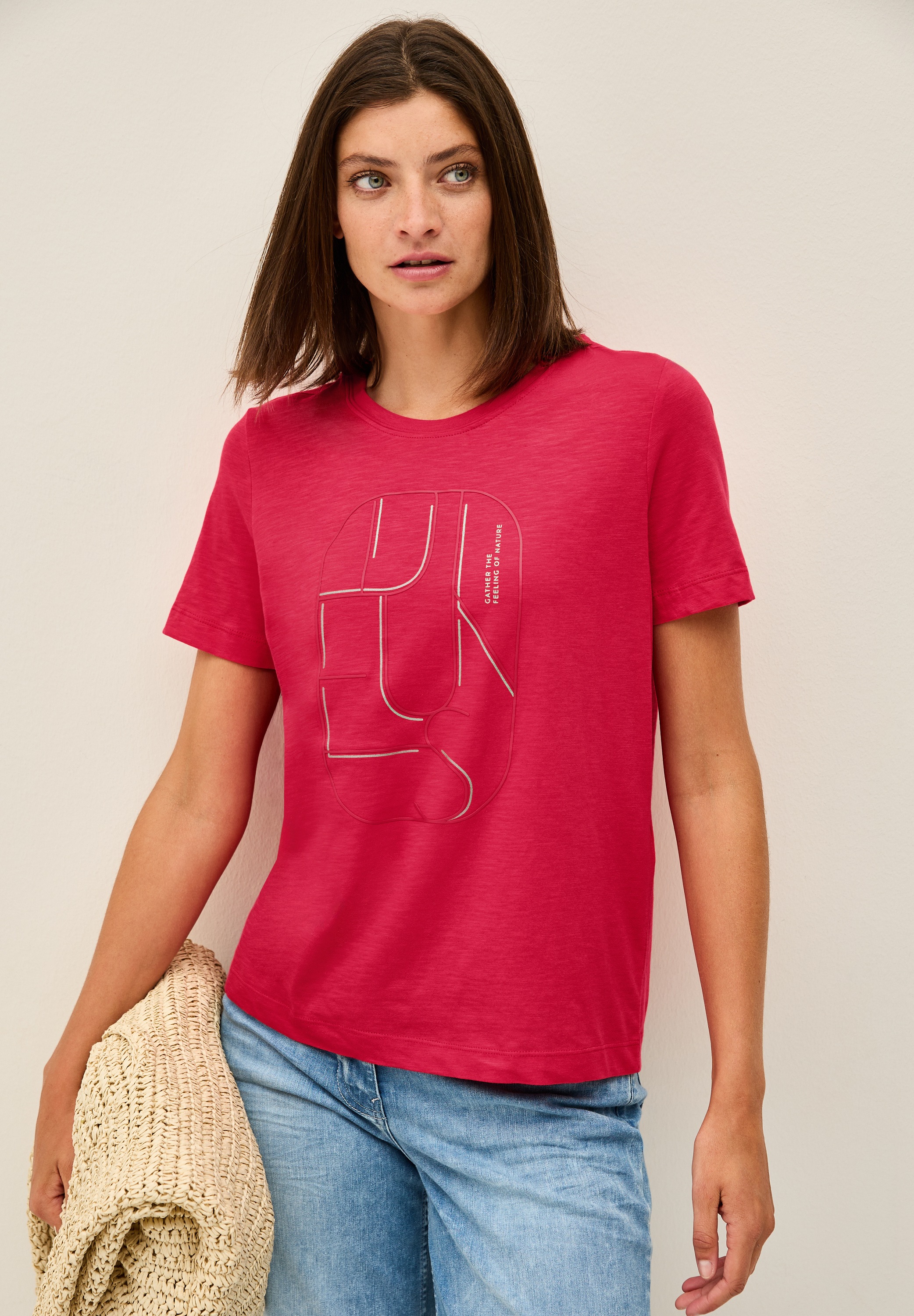 Cecil T-Shirt, mit Artwork günstig online kaufen