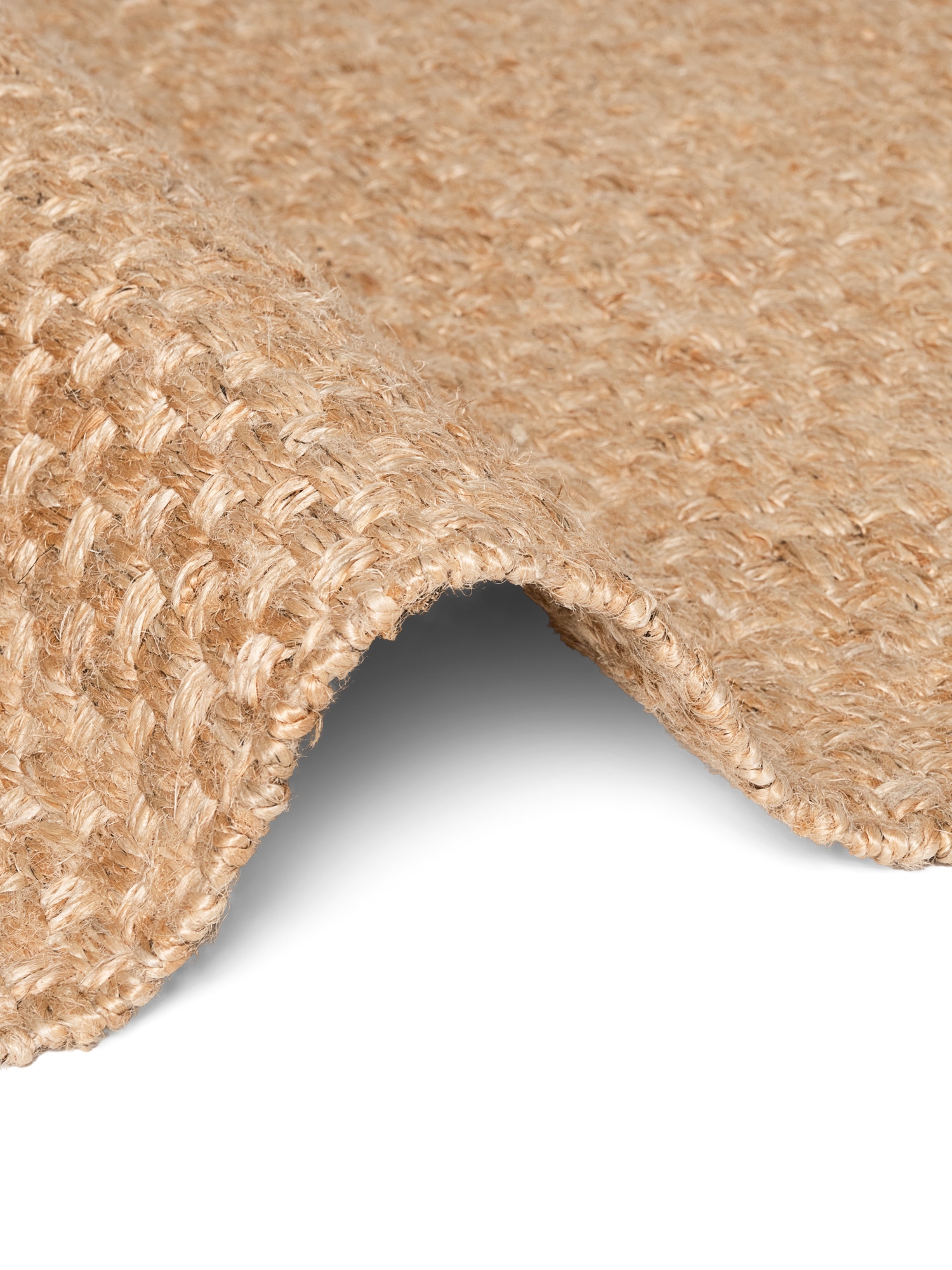 HANSE Home Teppich »Fjord« rechteckig 10 mm Höhe Jute, Handgemacht, Naturteppich, Wohnzimmer, Läufer, Fransen