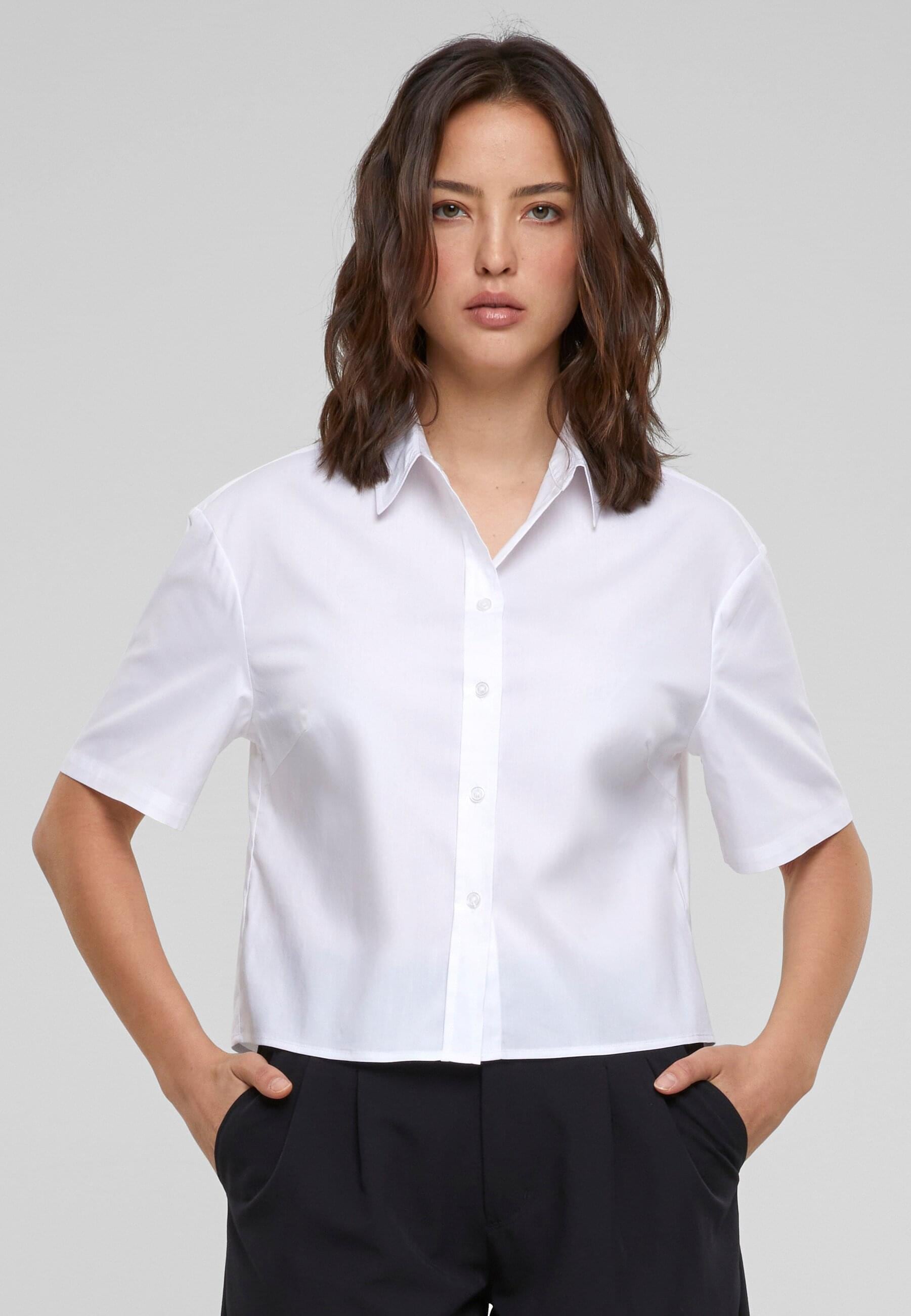 URBAN CLASSICS Langarmhemd »Urban Classics Damen Ladies Oversized Shirt«