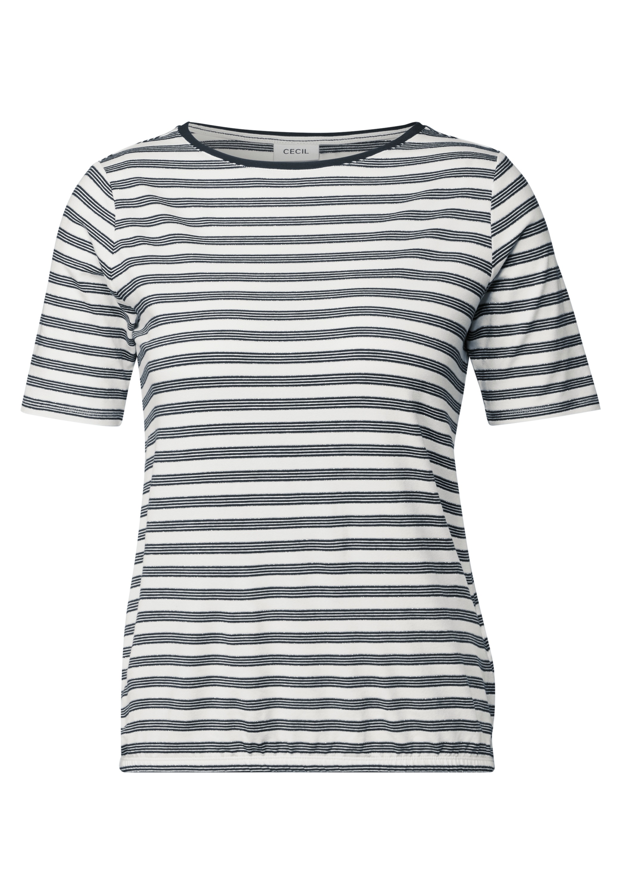 Cecil Rundhalsshirt, mit U-Boot-Ausschnitt