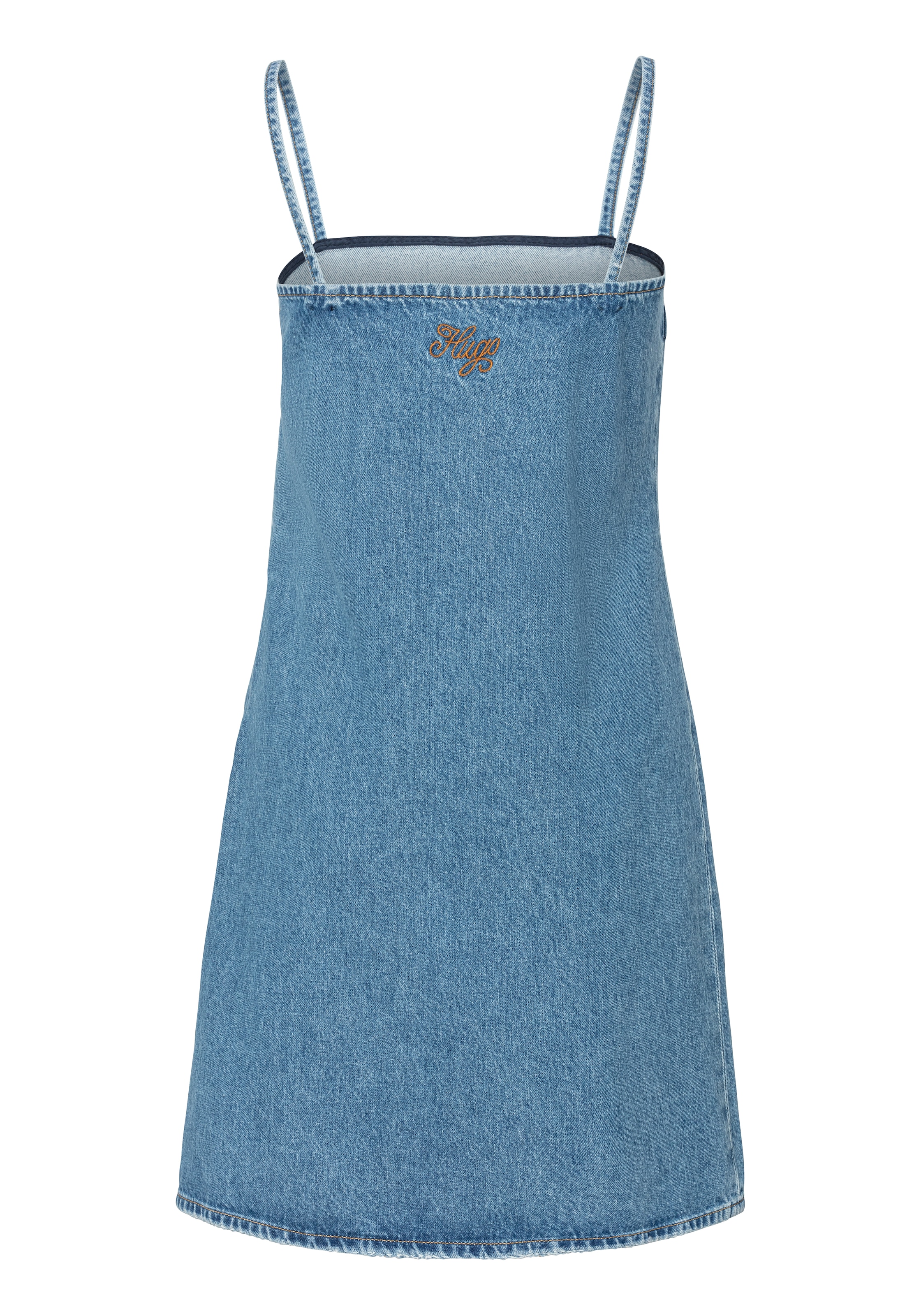 HUGO Blue Jeanskleid »Garcy«, mit Spaghetti Trägern