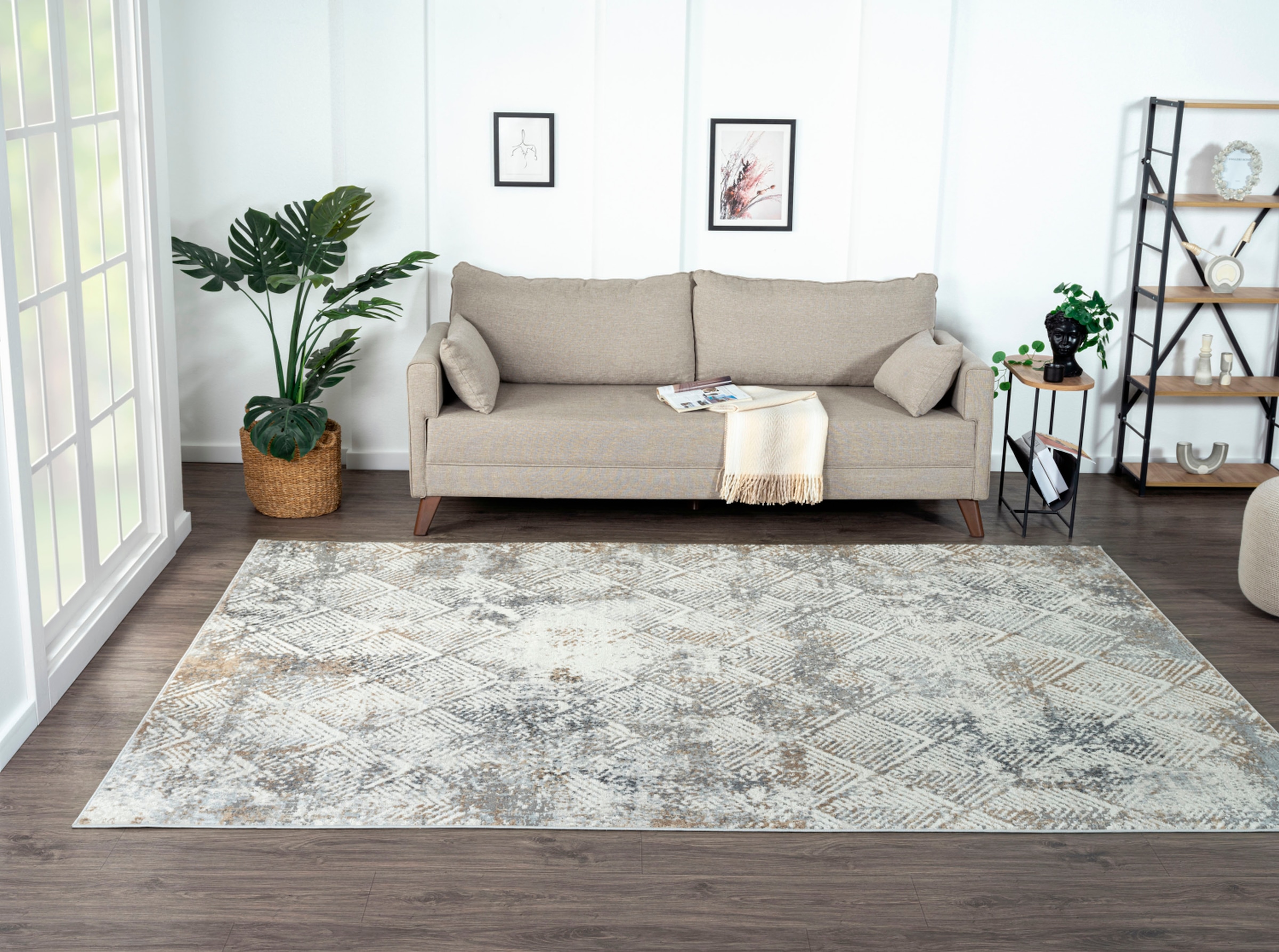 Myflair Möbel & Accessoires Teppich »My Heart«, rechteckig, 8 mm Höhe, Kurzflor, Scandi-Design, besonders weich durch Microfaser