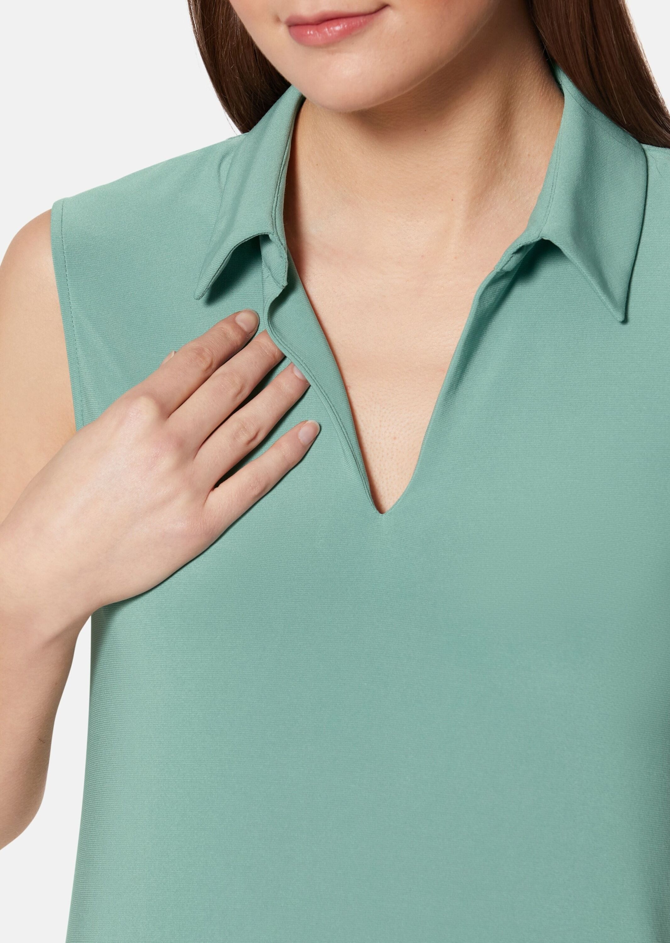 MADELEINE Sommerkleid »Kleid Ärmelloses Kleid mit Hemdkragen«