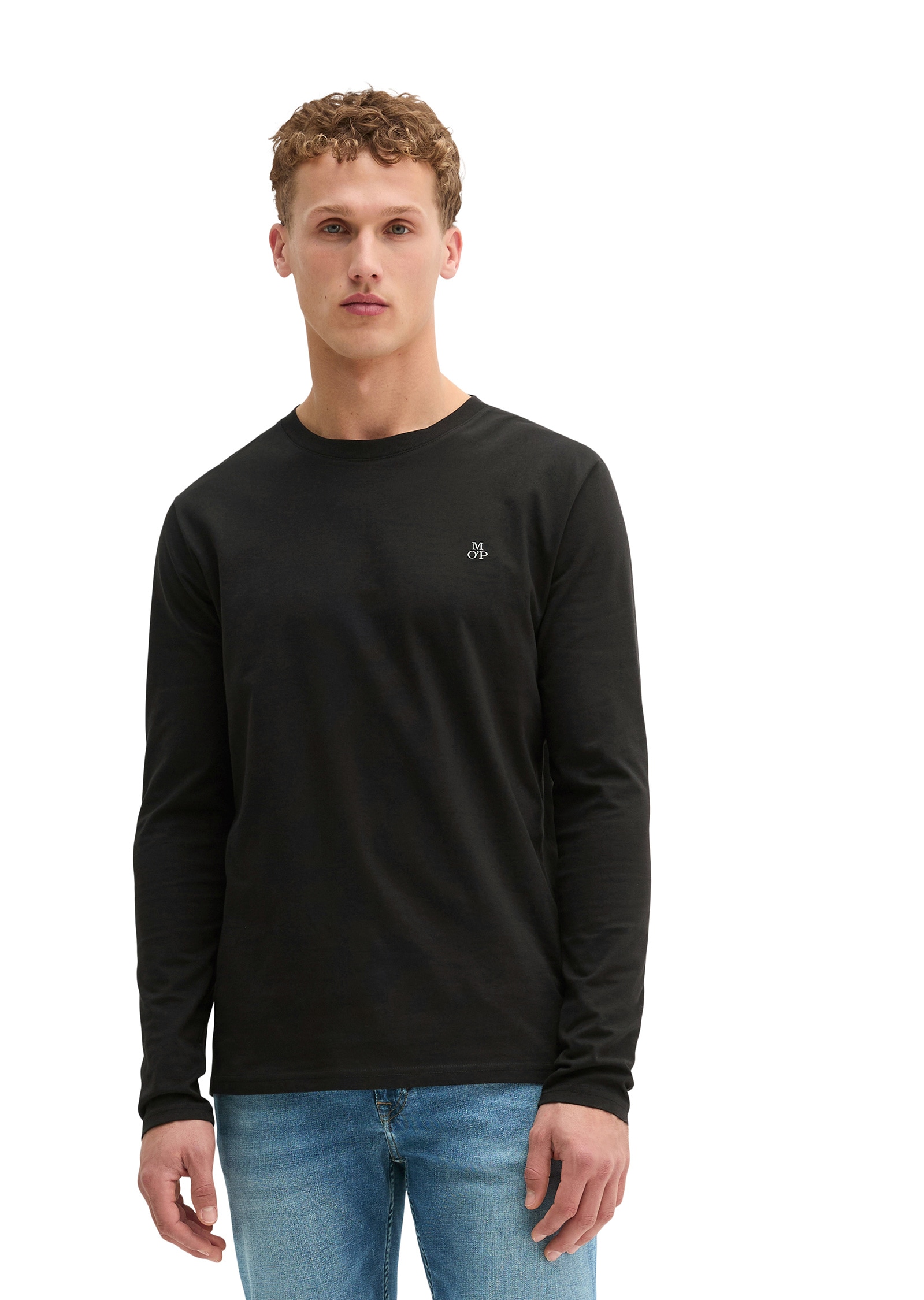 Marc OPolo Langarmshirt "aus reiner Bio-Baumwolle" günstig online kaufen