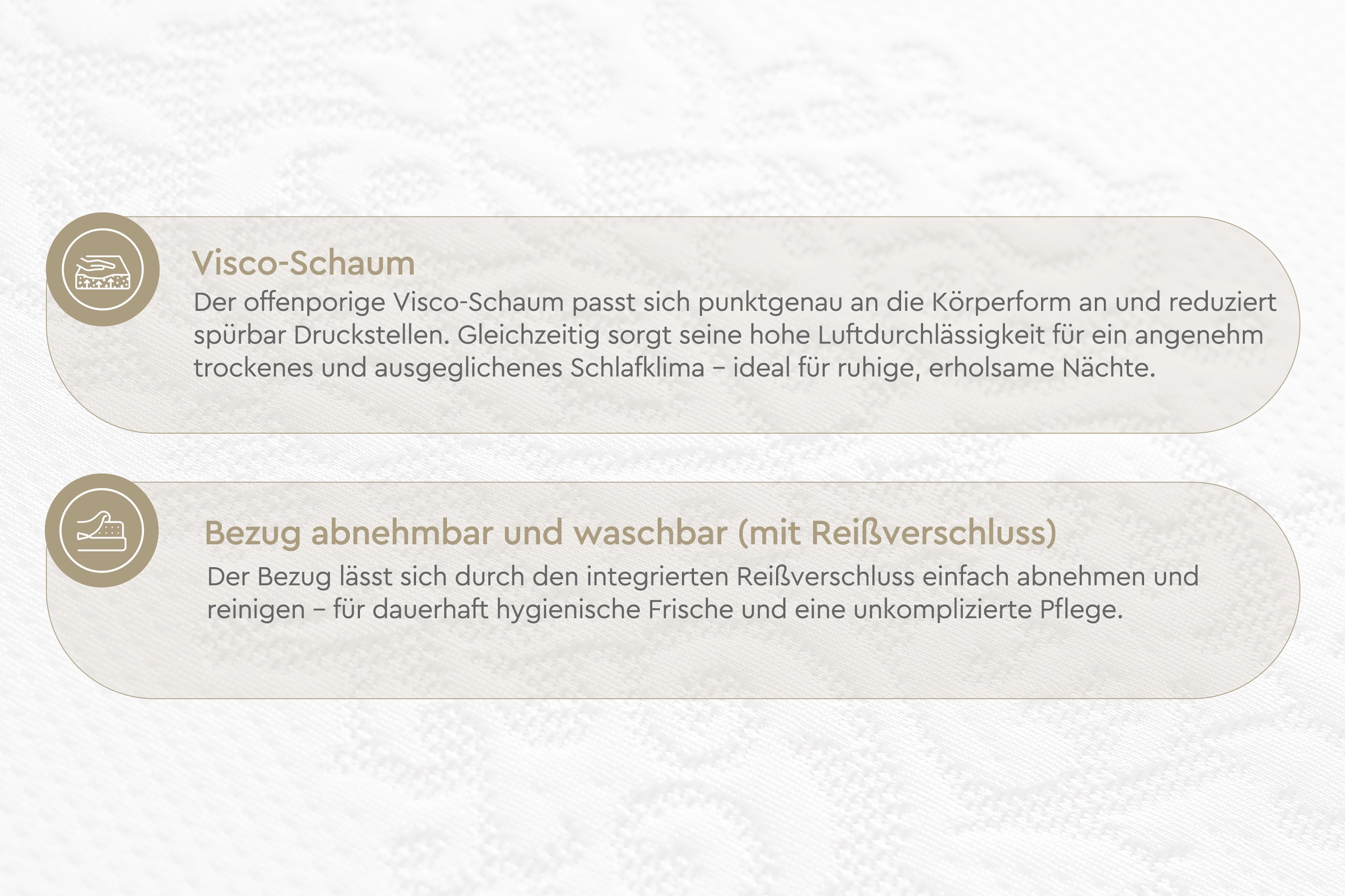 Yatas Bedding Topper »Visco«, (1 St.)