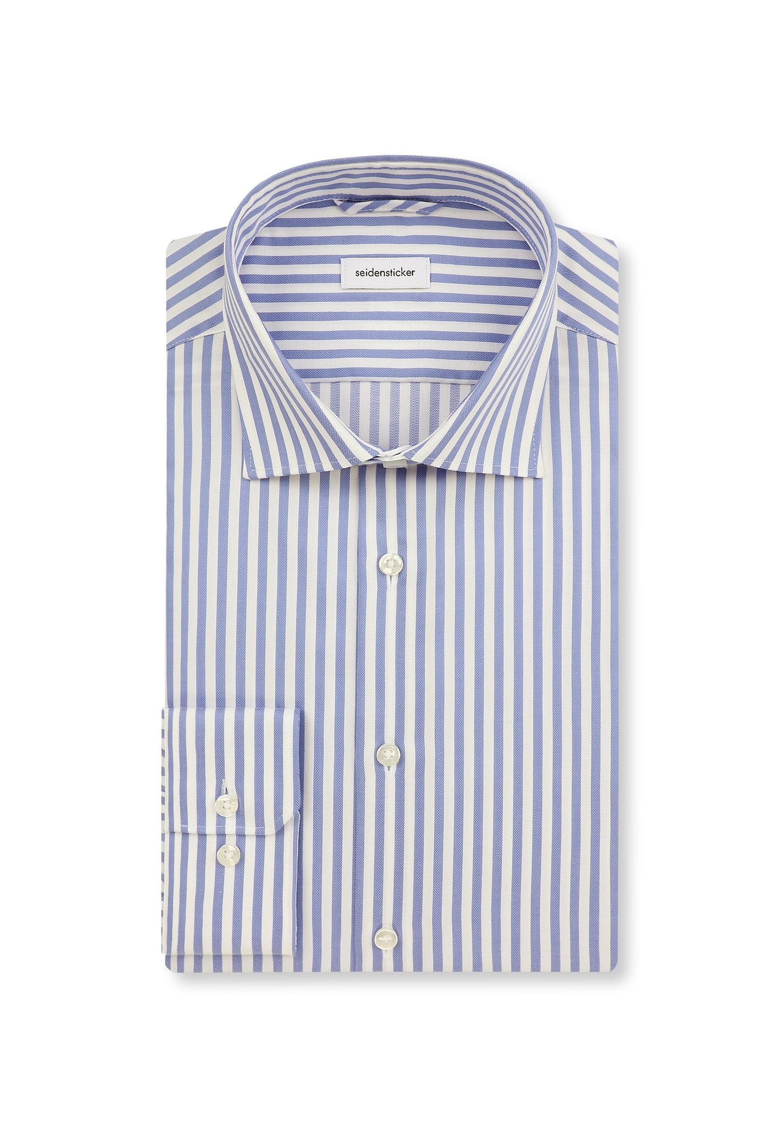 seidensticker Businesshemd »Schwarze Rose« Shaped 1/1 Extra lang Kentkragen Gestreift