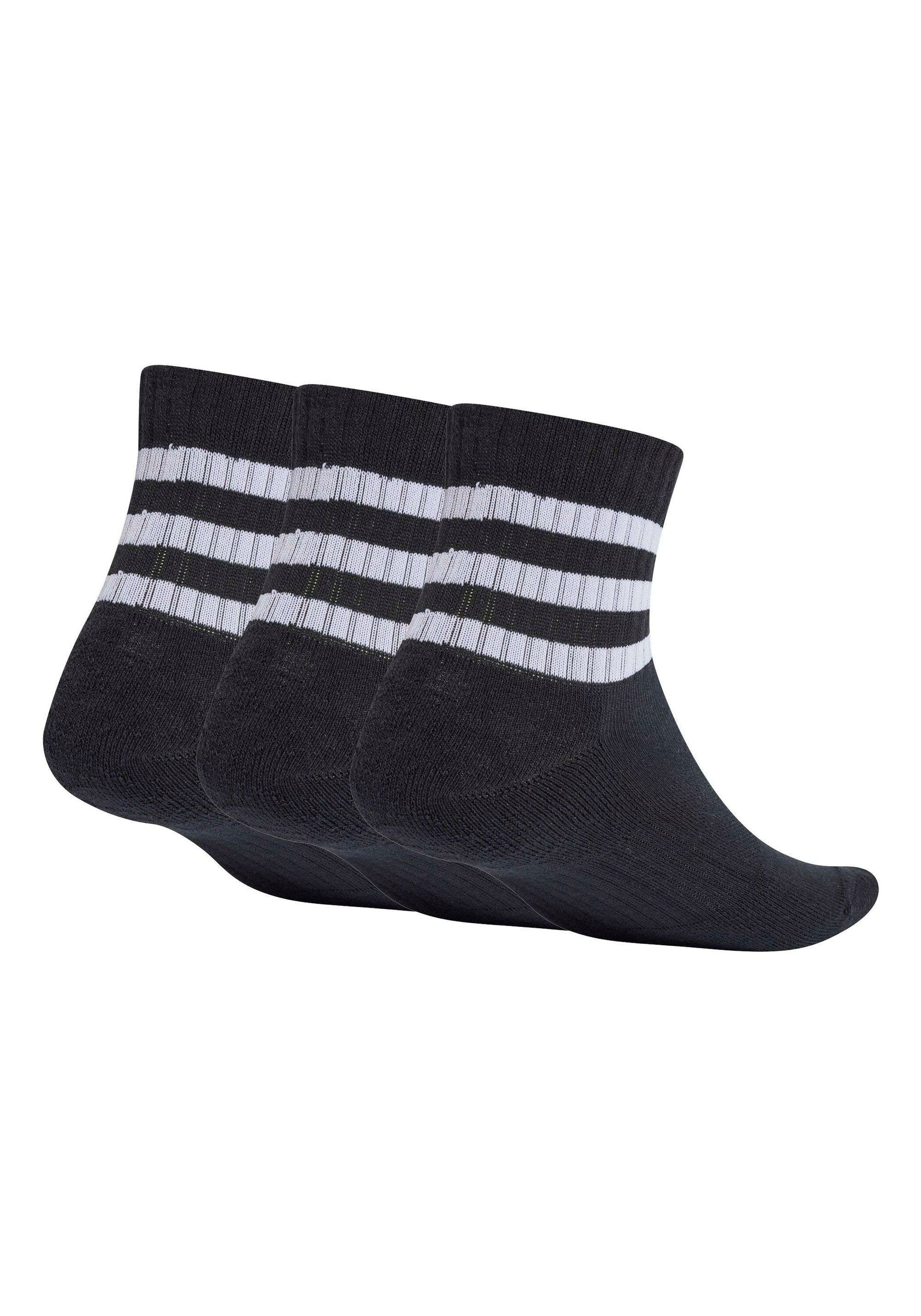 adidas Originals Kurzsocken »Socken 3-Stripes Cushioned Sportswear Mid-Cut Socks 3er Pack«