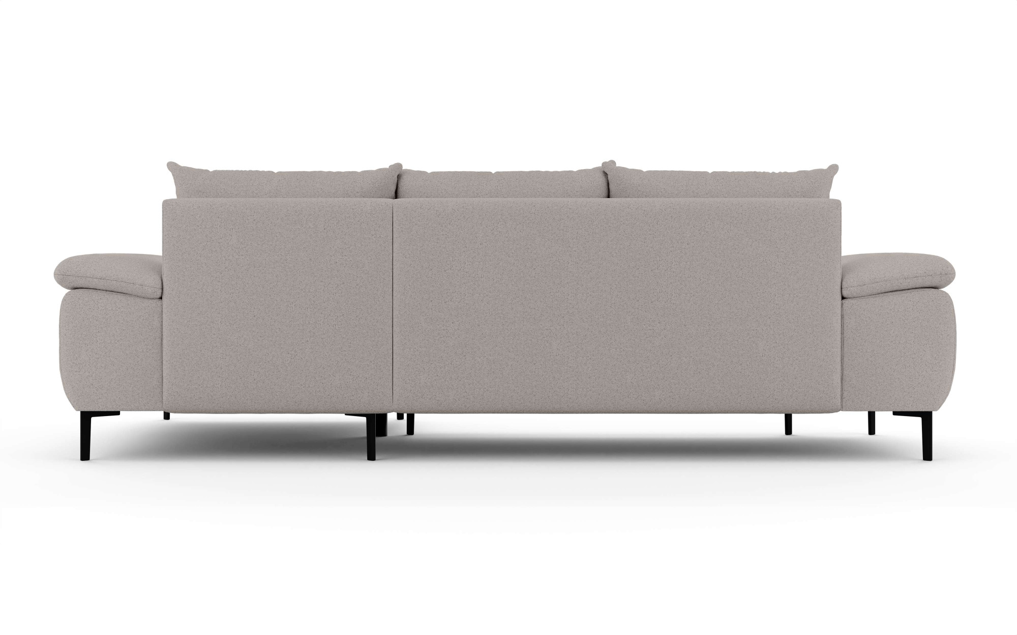 INOSIGN Ecksofa »DROMARA Schlafsofa mit Bettkasten, Maße: B/T/H 277/141/91 cm«, L-Form mit Recamiere rechts/links bestellbar, Wellenunterfederung