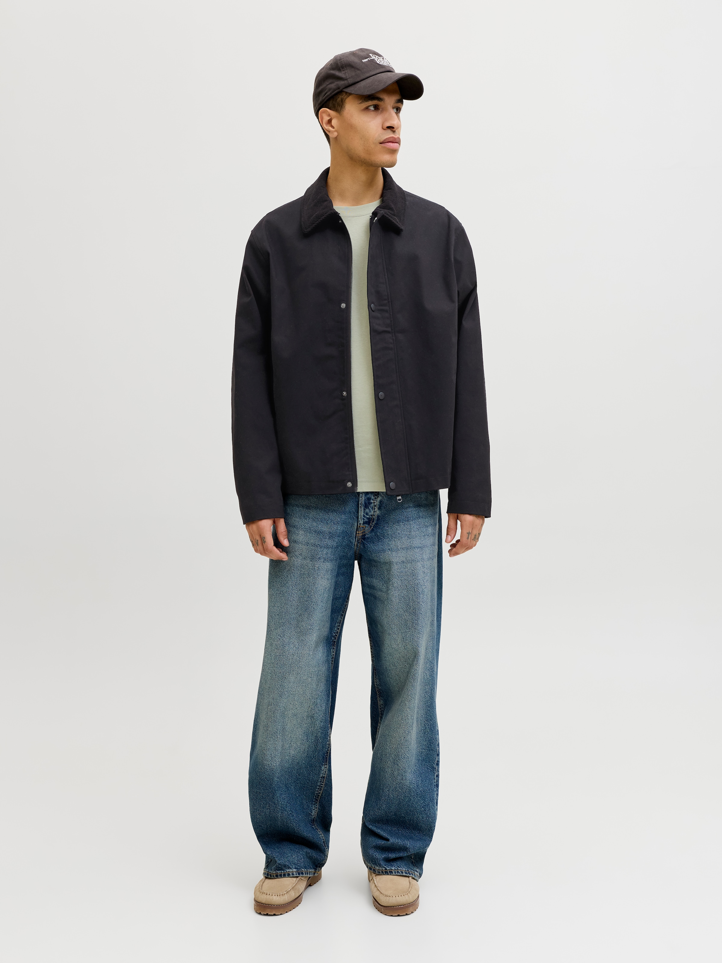 Jack & Jones Kurzjacke »JJEGRAHAM WORKER JACKET SN« mit Fly-Away-Kragen