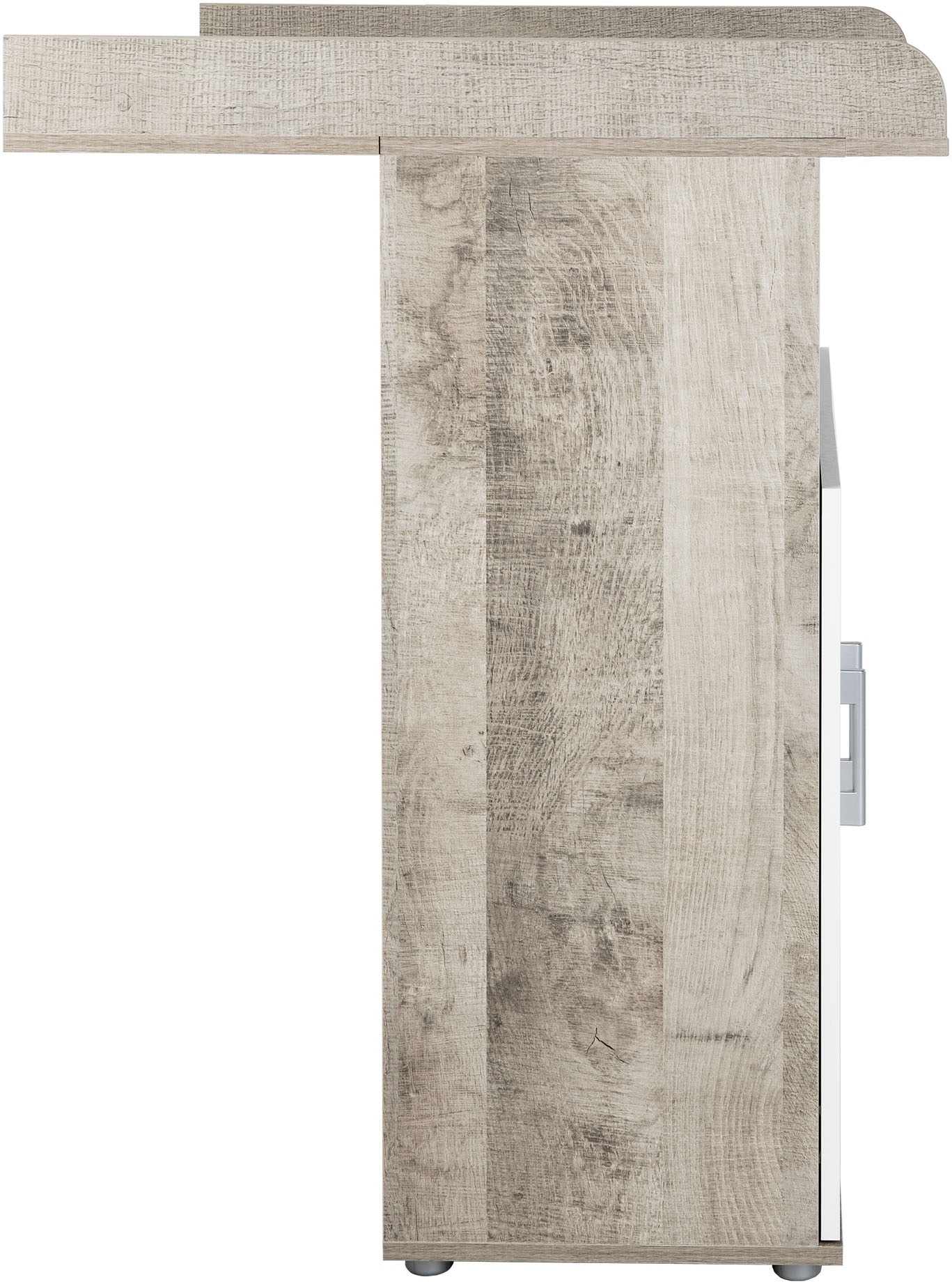 arthur berndt Babyzimmer-Komplettset »Jugendzimmer-Set »Kilian« 4-teilig«, (4 tlg.), Platinum Oak/ Weiß Nachbildung