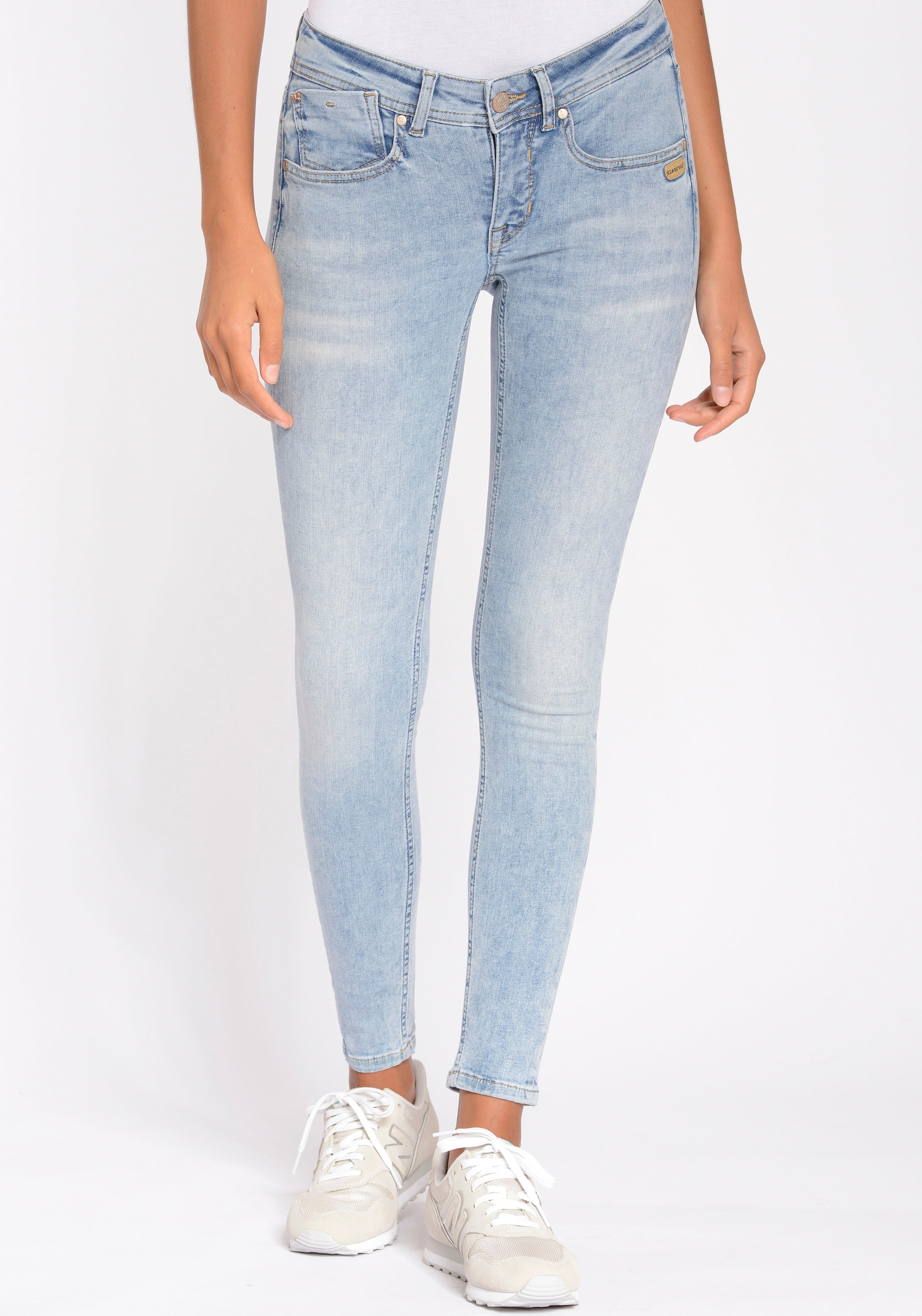 GANG Skinny-fit-Jeans "94FAYE CROPPED", mit hoher Elastizität und ultimativ günstig online kaufen