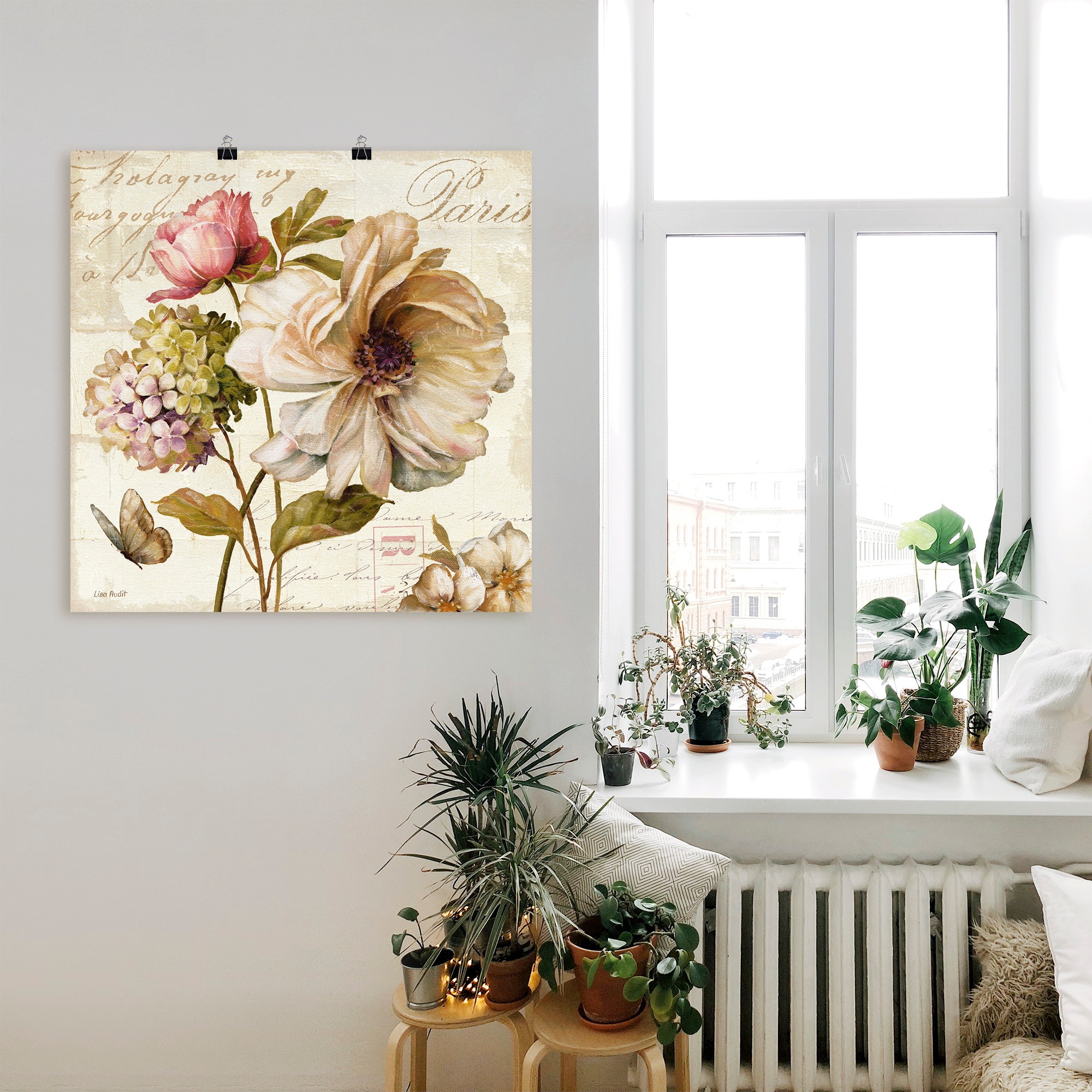 Artland Wandbild "Blumen II", Blumen, (1 St.), als Leinwandbild, Poster, Wa günstig online kaufen