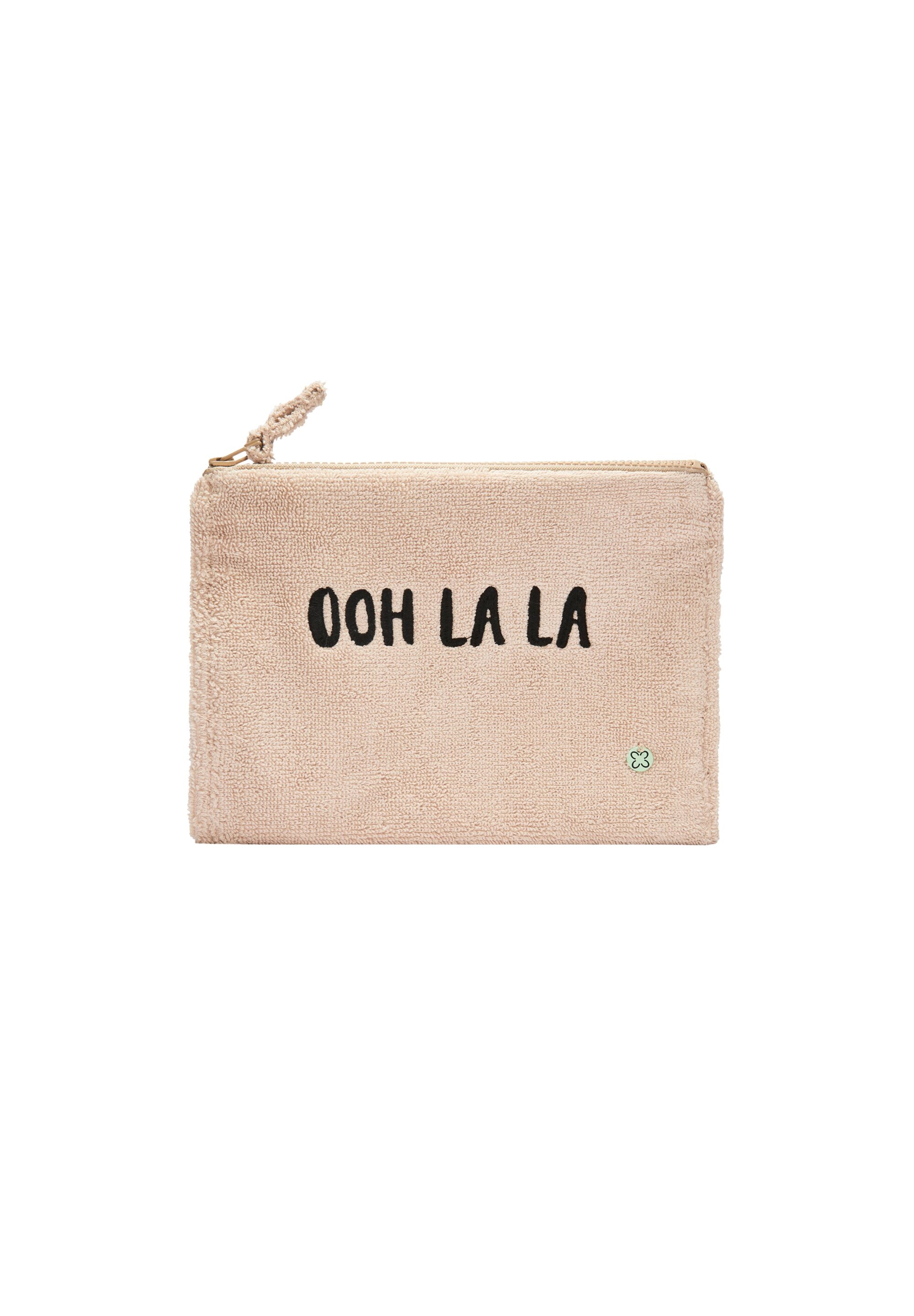 CODELLO Damen Kosmetiktasche "Codello Kosmetiktasche", beige, Obermaterial: 100% Baumwolle CO., Taschen, mit Stickerei