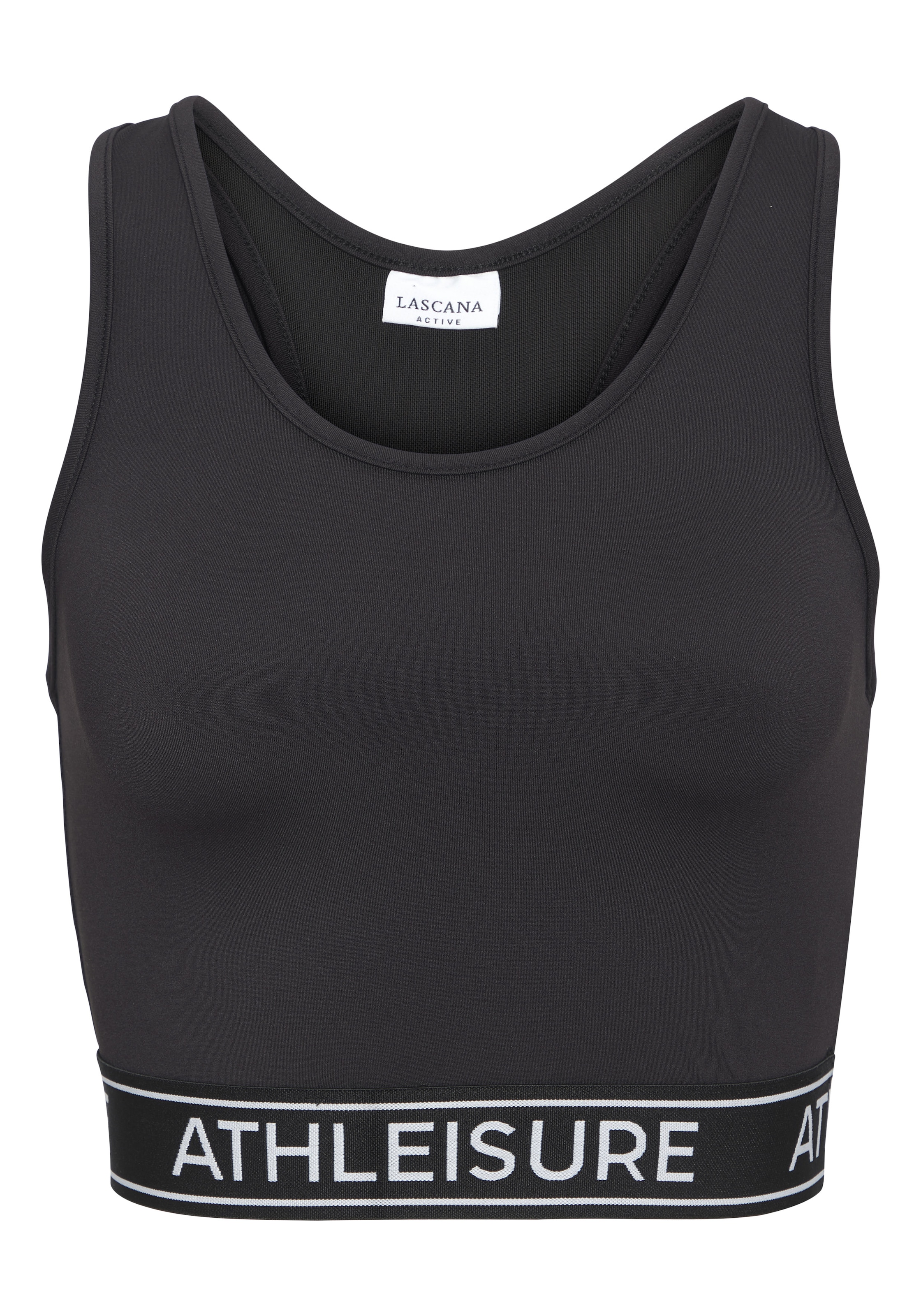 LASCANA ACTIVE Crop-Top »- Sporttop« mit modischem Cut Out Rücken und Mesh-Einsatz
