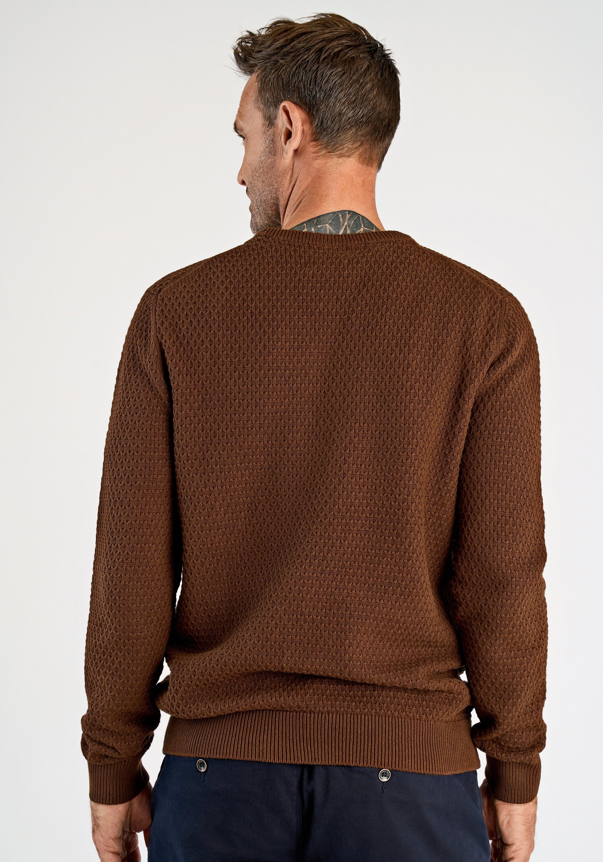 BISON Strickpullover »Strickpullover Comfort Fit«