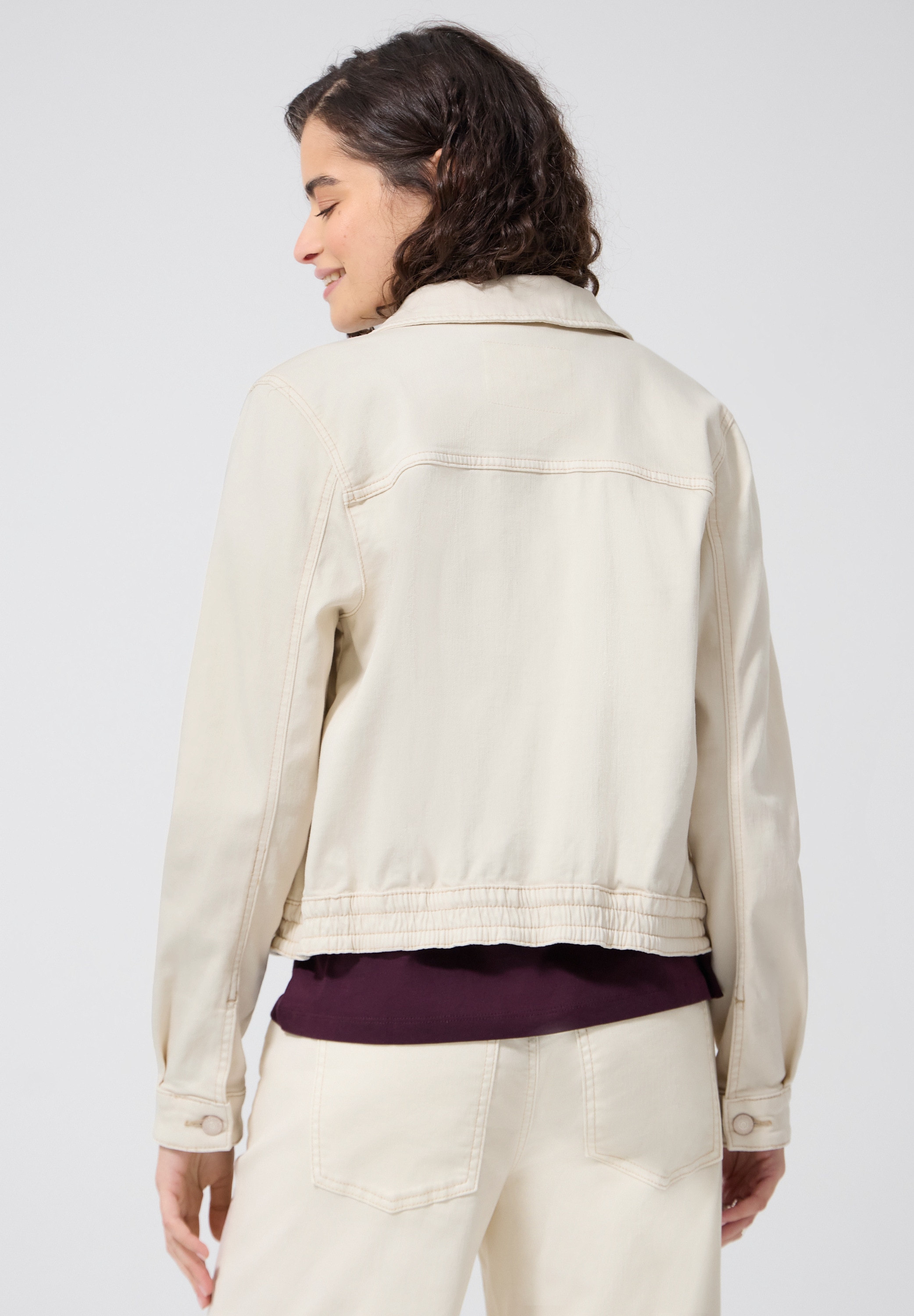 STREET ONE STUDIO Jeansjacke ohne Kapuze mit Brusttaschen