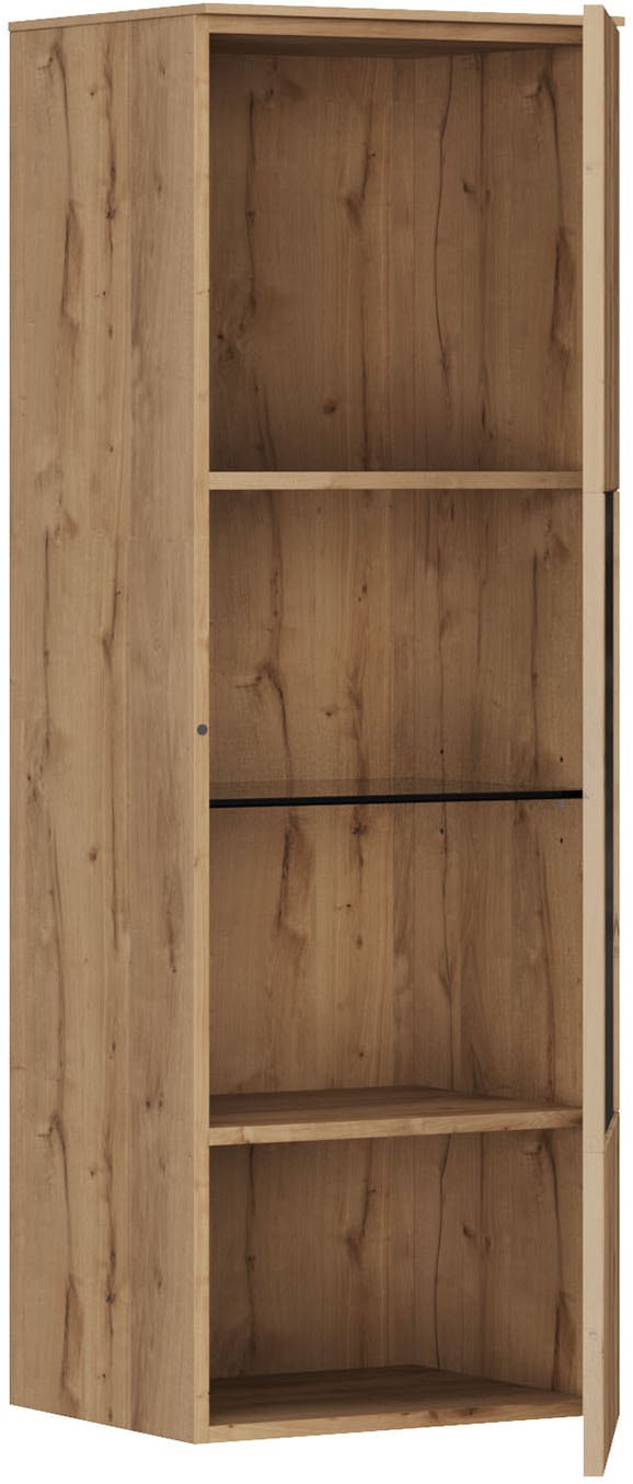 nobilia® Hängeschrank »Avala, 45 x 133 x 37 cm (B/H/T)« 1 Stk. tlg. aus Echtholzfurnier mit Segmentglastür