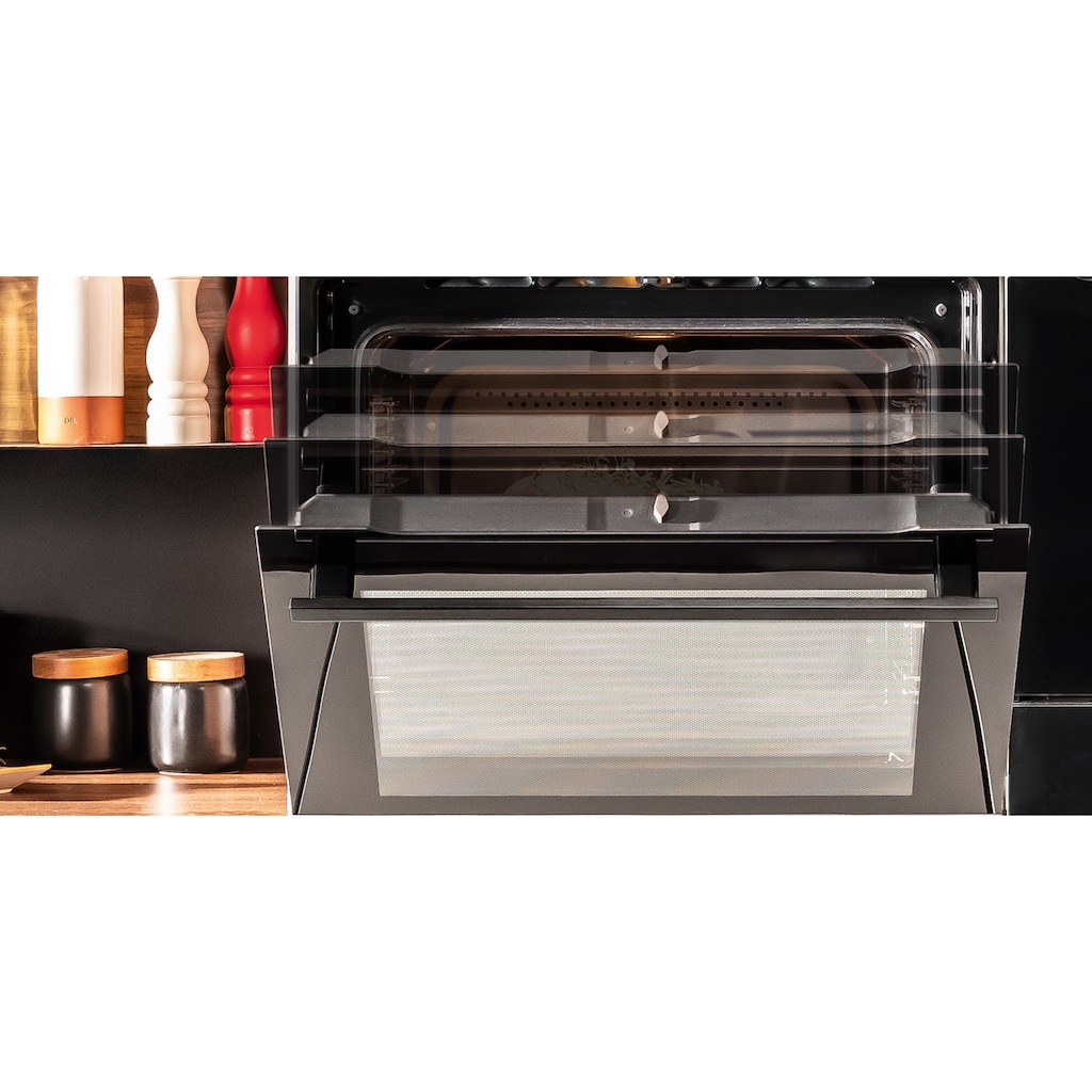 Amica Dampfbackofen »EBSX 949 610 S«, EBSX 949 610 S, mit Teleskopauszug nachrüstbar, Steam Clean