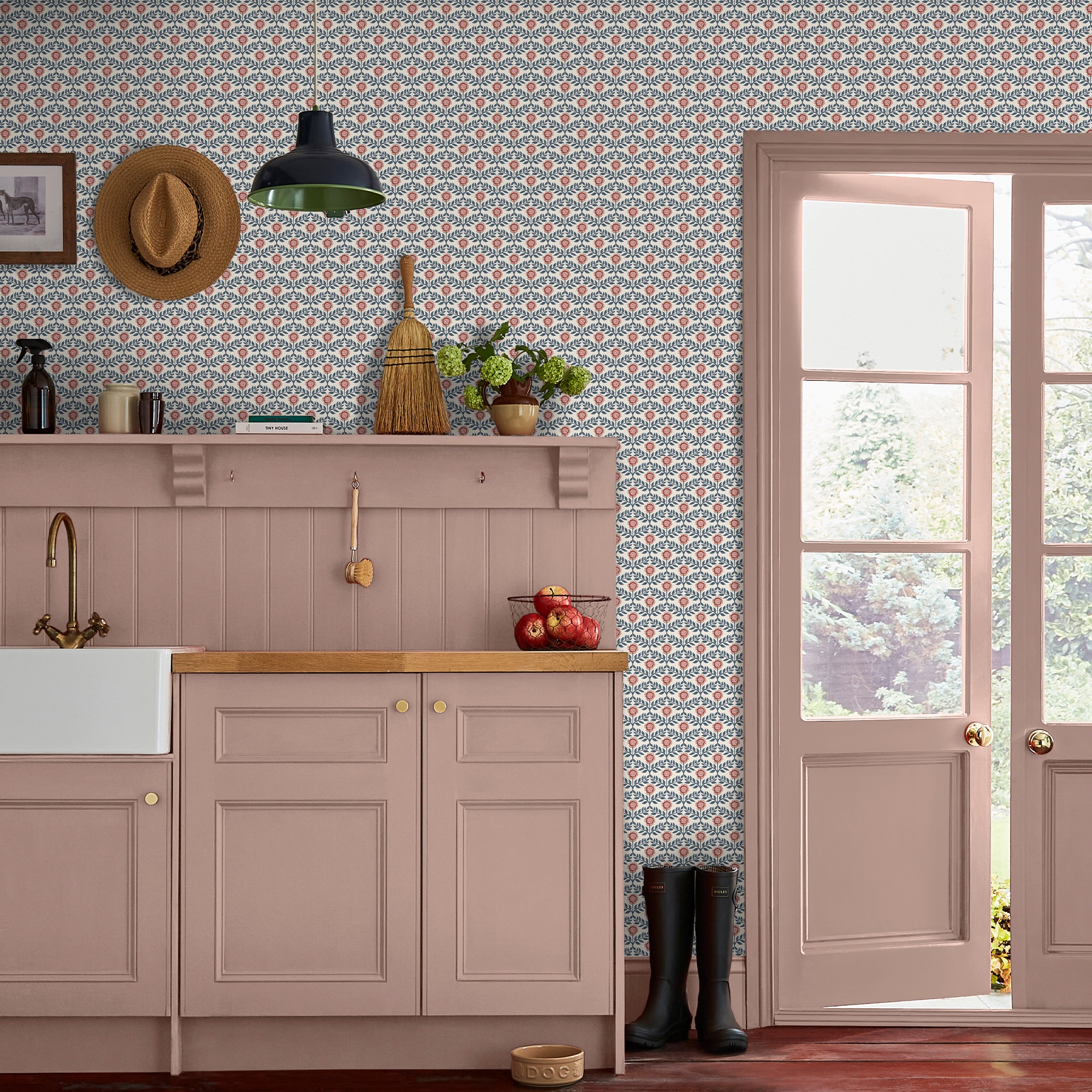 Joules Vliestapete "Stately Floral" Motiv glatt Design Tapeten