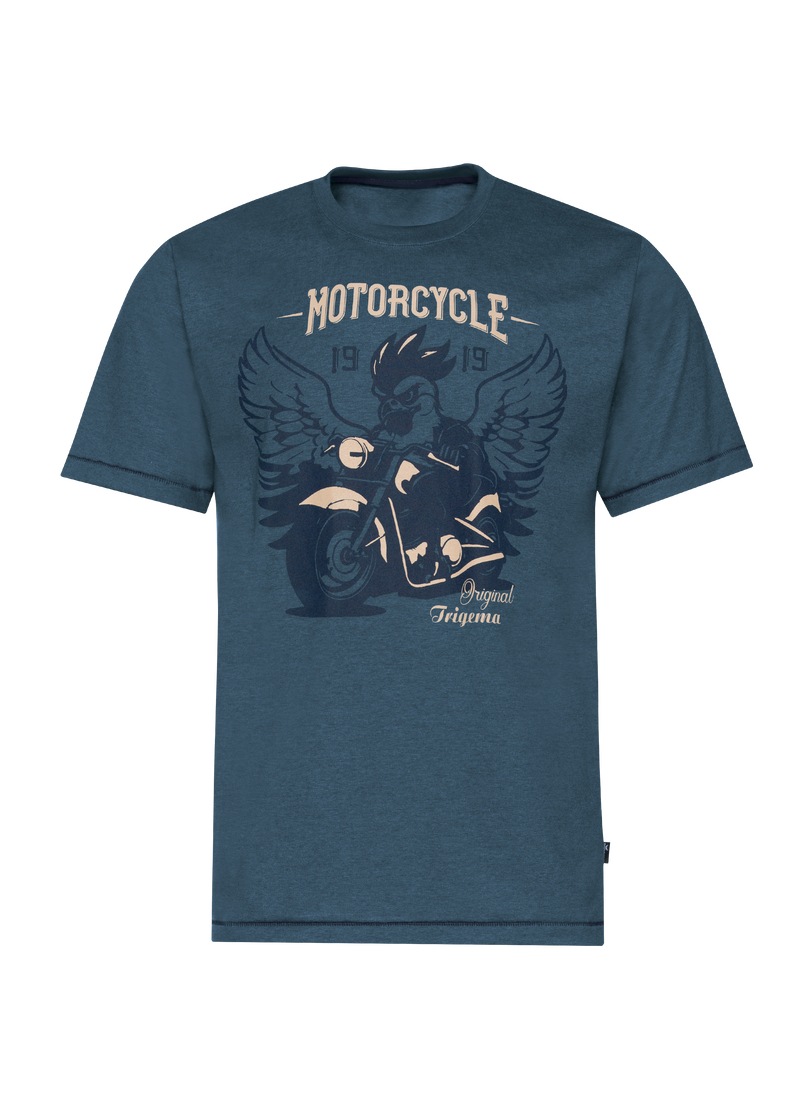 Trigema T-Shirt "TRIGEMA T-Shirt mit großem Motorrad-Printmotiv" 1 Stk. tlg günstig online kaufen
