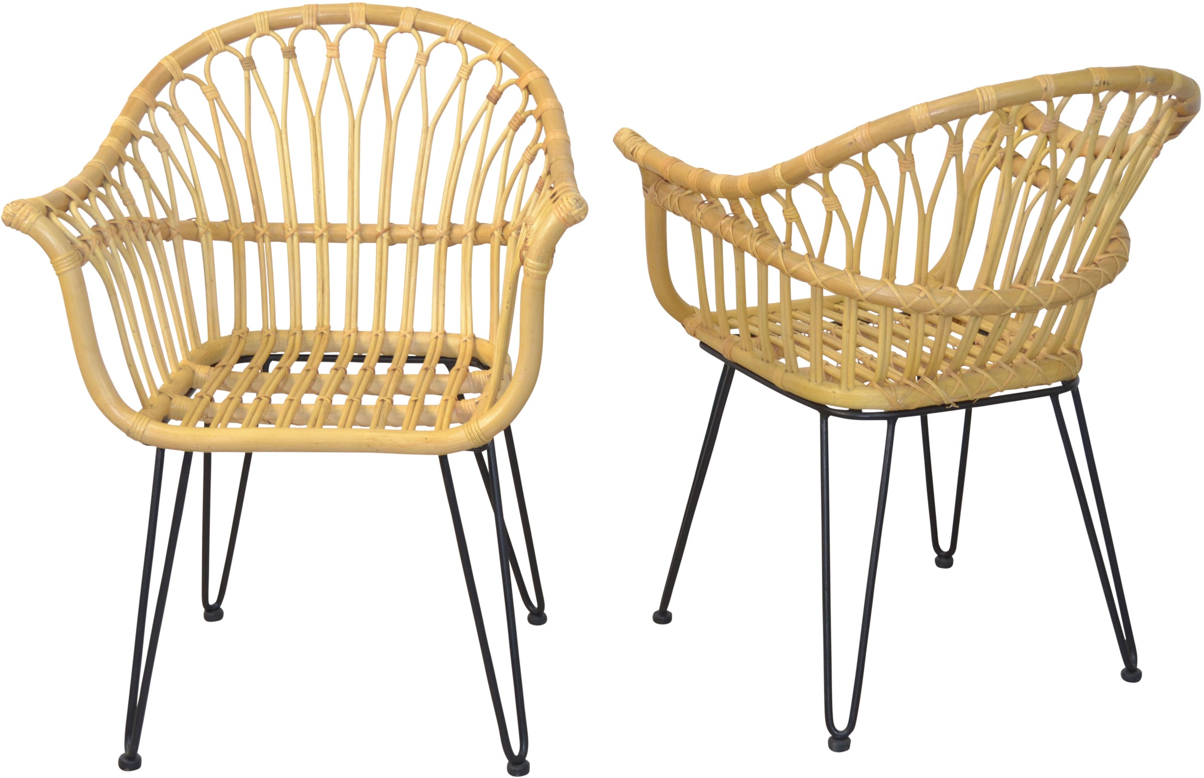 HOFMANN LIVING AND MORE Esszimmersessel "Rattan" Spar-Set, 2er-Set, Handgef günstig online kaufen