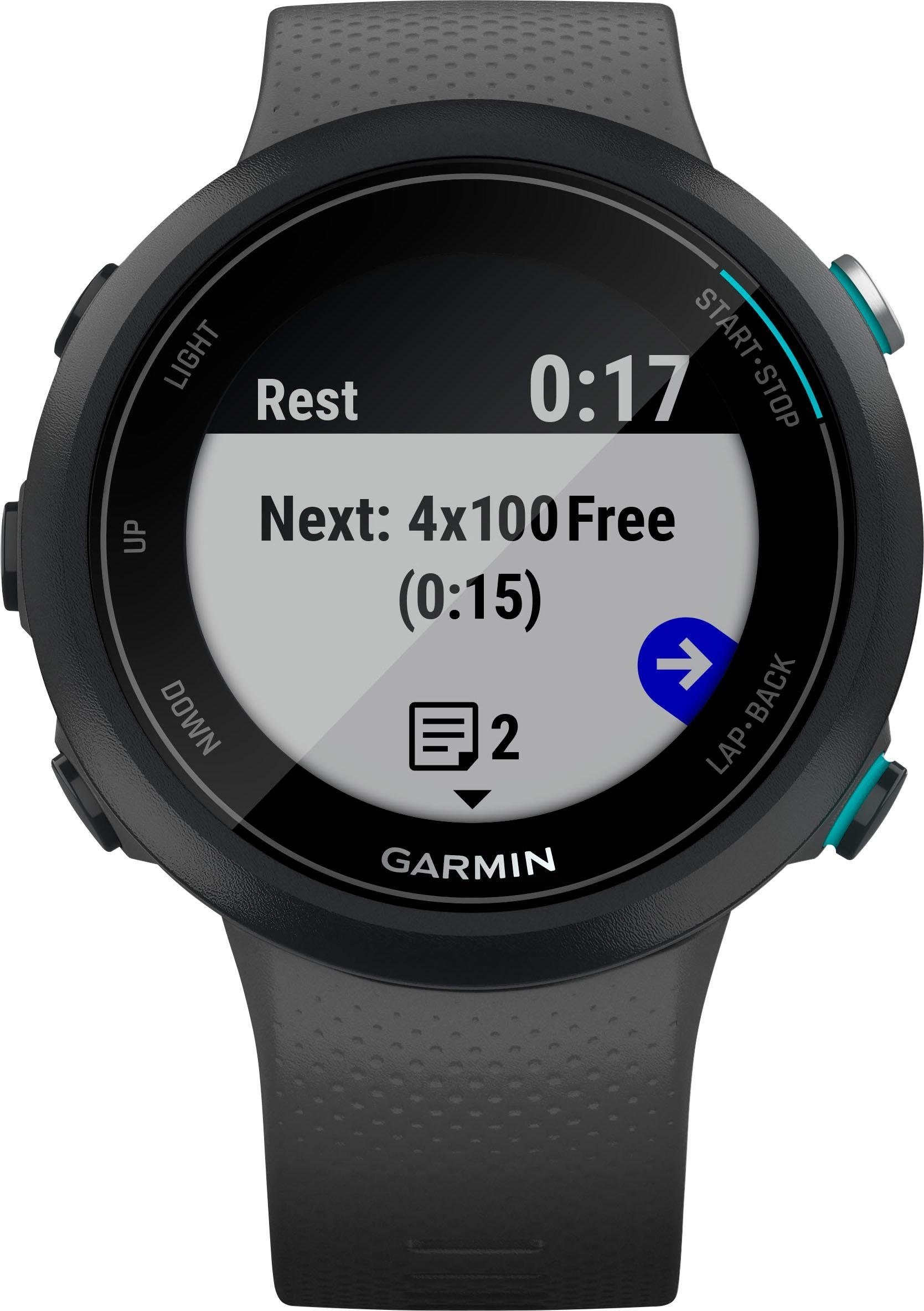 Garmin Smartwatch »Swim2 mit Silikon-Armband 20 mm«