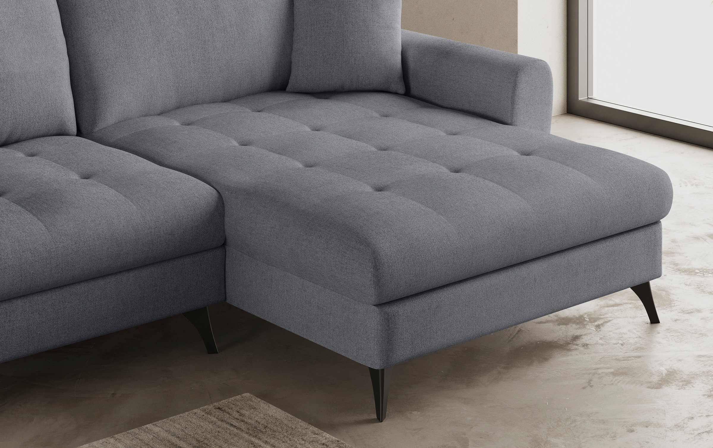 Thumbnail - Mr. Couch Ecksofa "Blackburn II L-Form" Wahlweise mit Kaltschaumpolsterung bis 140 kg belastbar