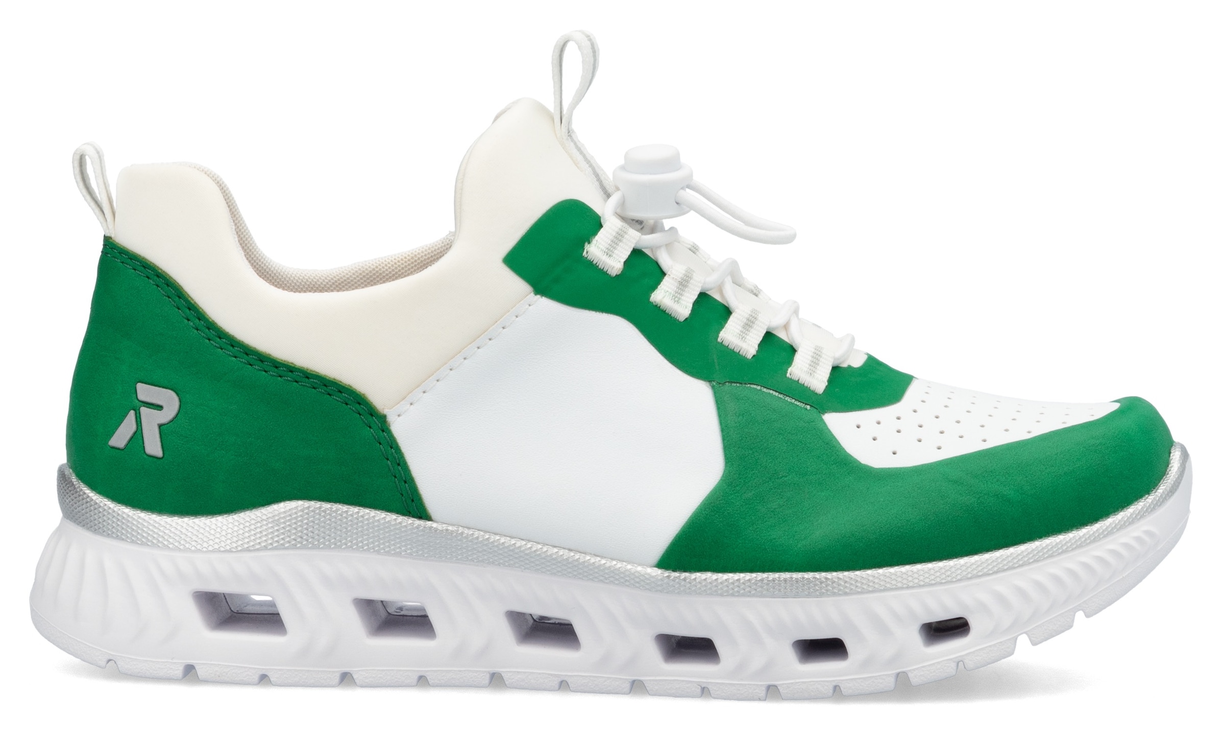 RIEKER Sport Slip-On Sneaker »vegan«, Schlupfschuh, Halbschuh, Freizeitschuh mit Schnellverschluss