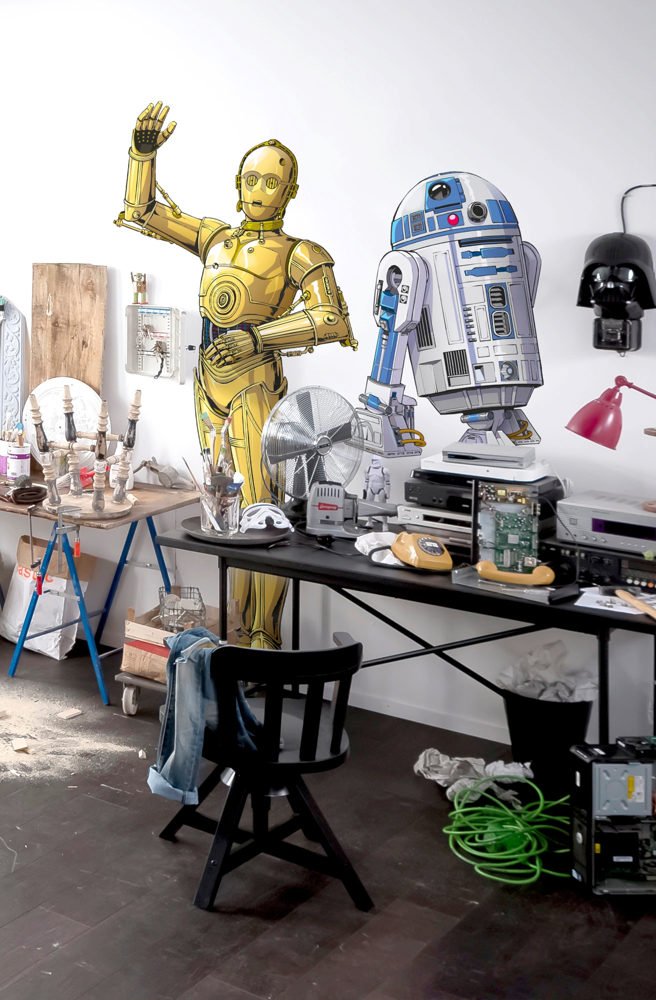 Komar Vliestapete »Star Wars XXL C-3PO«, 127x200 cm (Breite x Höhe), selbstklebendes Vlies