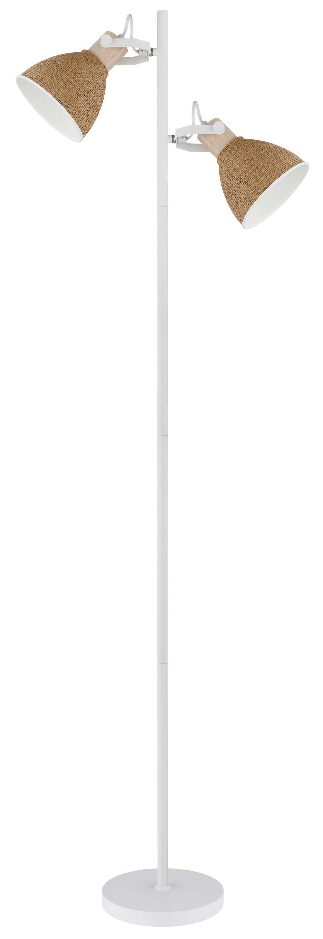 GLOBO LIGHTING Stehlampe »LYNDON« E14 1 Stk. Stehleuchte aus Holz & Metall, schwenkbar, flexibel & modern